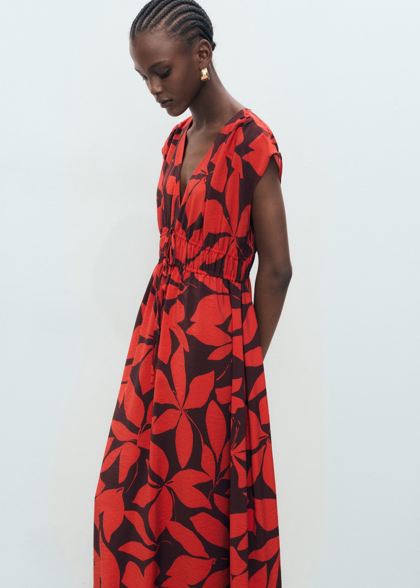 Long printed dress