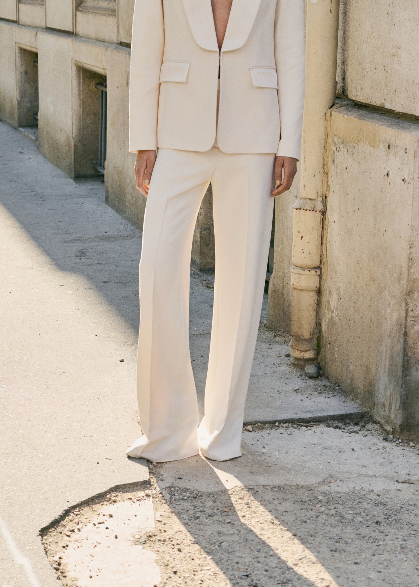 Straight-fit suit trousers