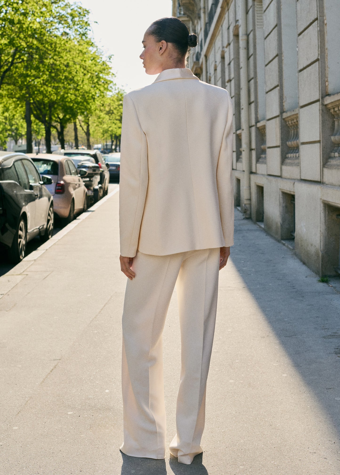 Straight-fit suit trousers