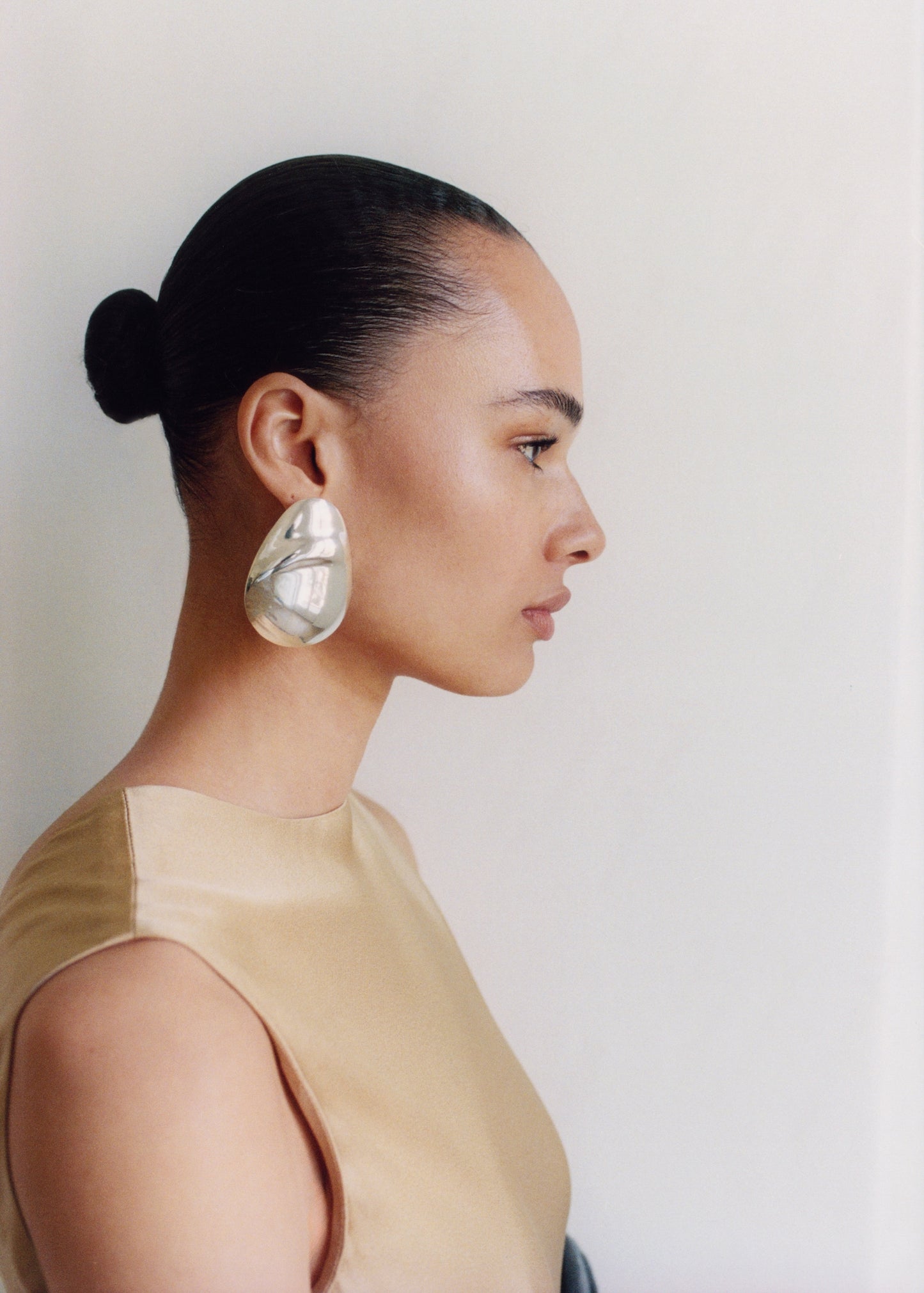 Maxi oval design earrings
