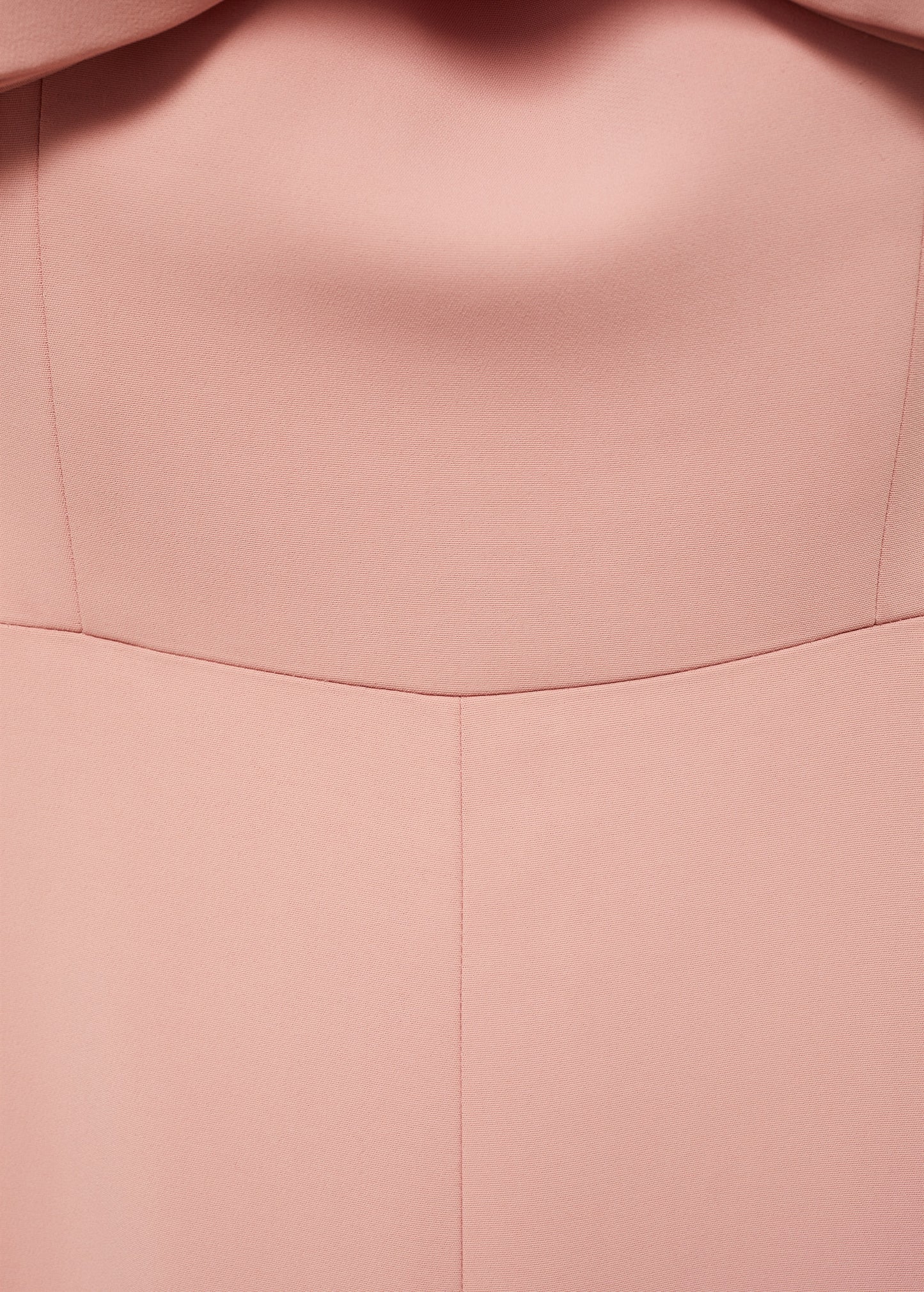 Strapless jumpsuit with bow neckline
