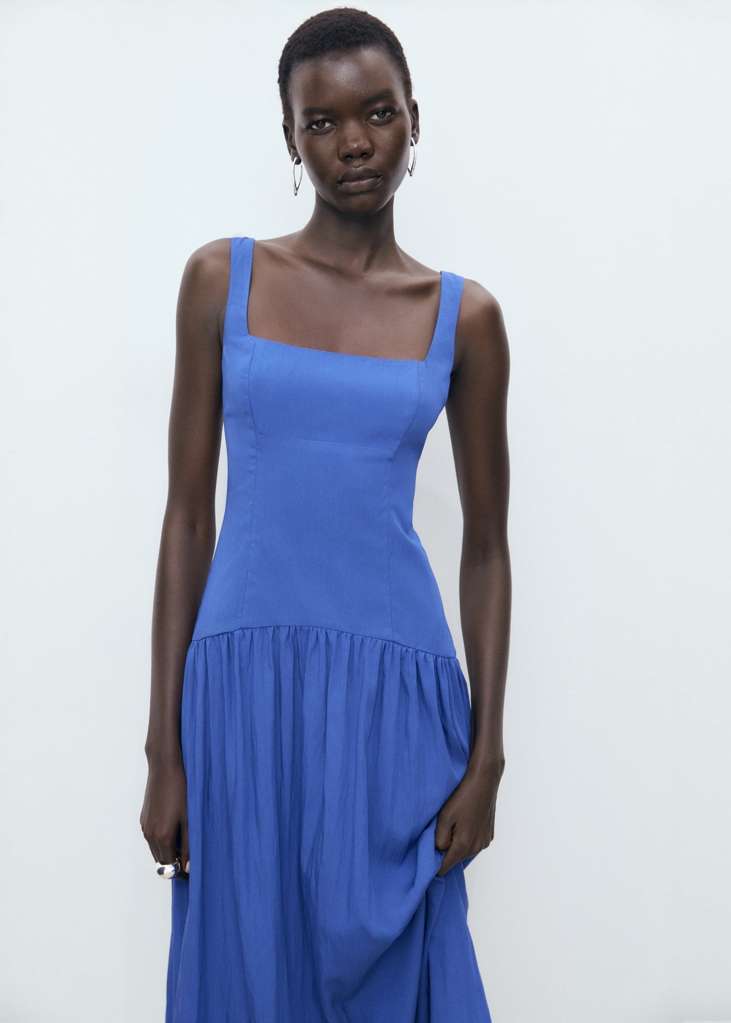 Flared cotton dress