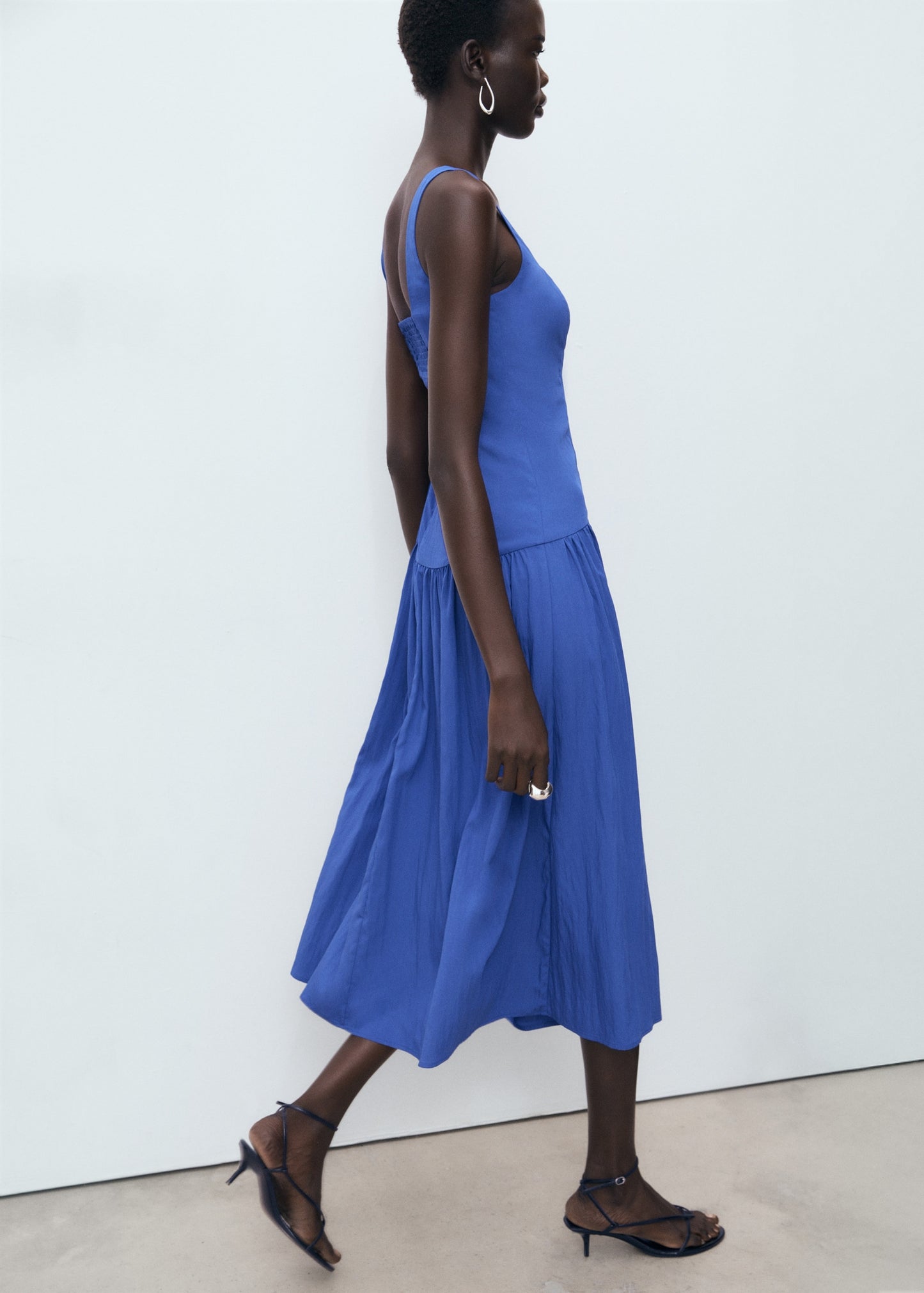 Flared cotton dress