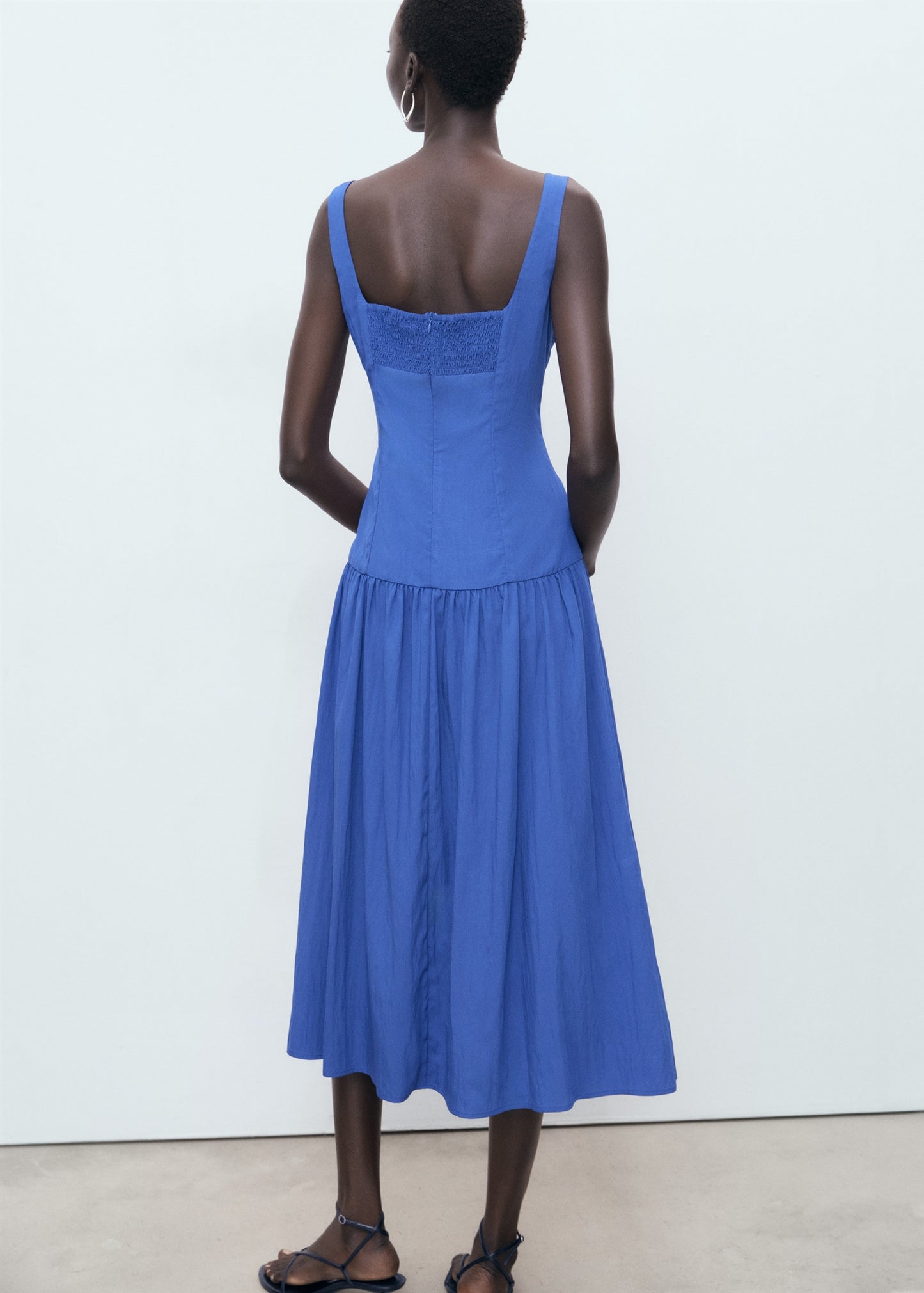 Flared cotton dress