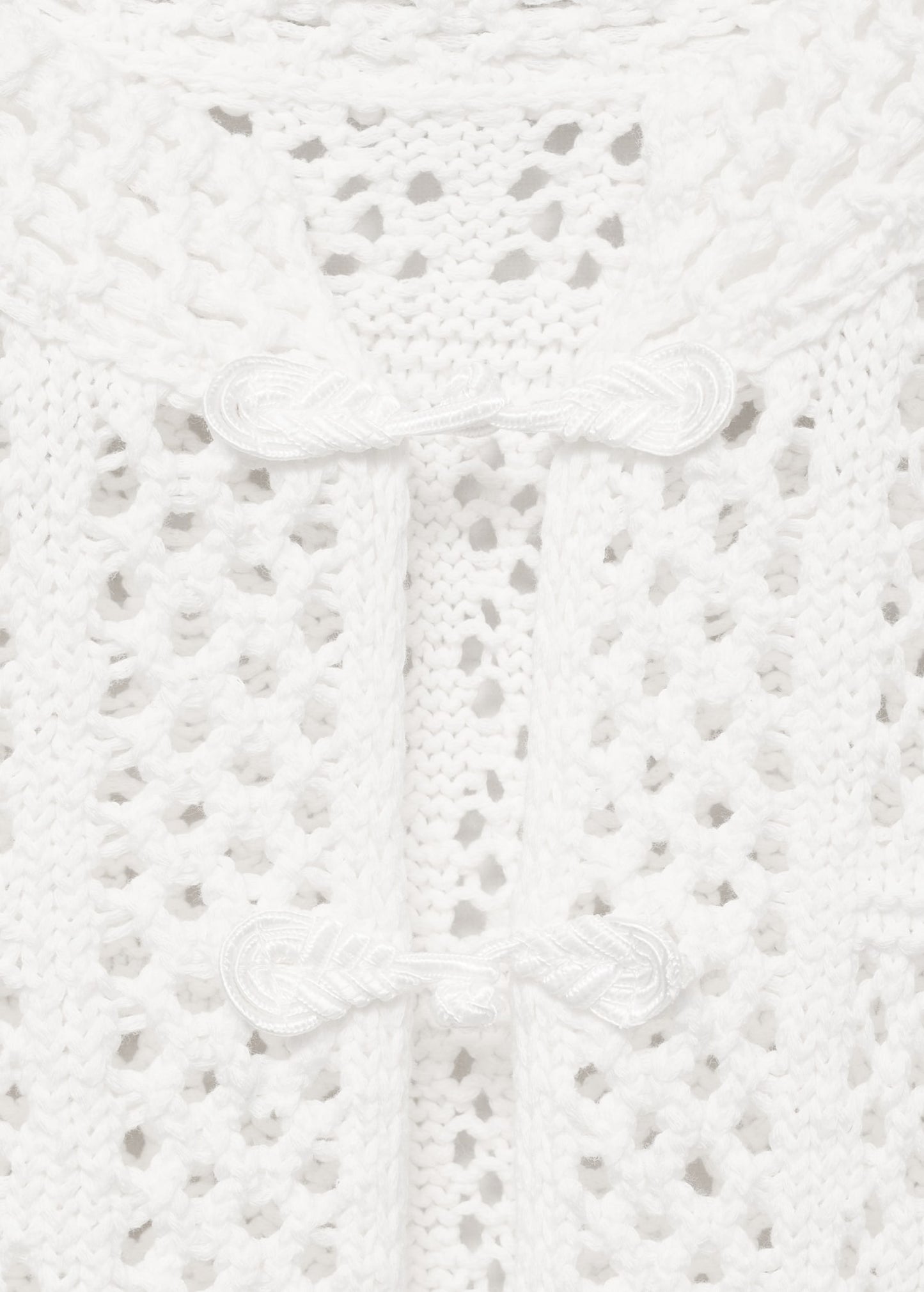 Short-sleeved crochet cardigan