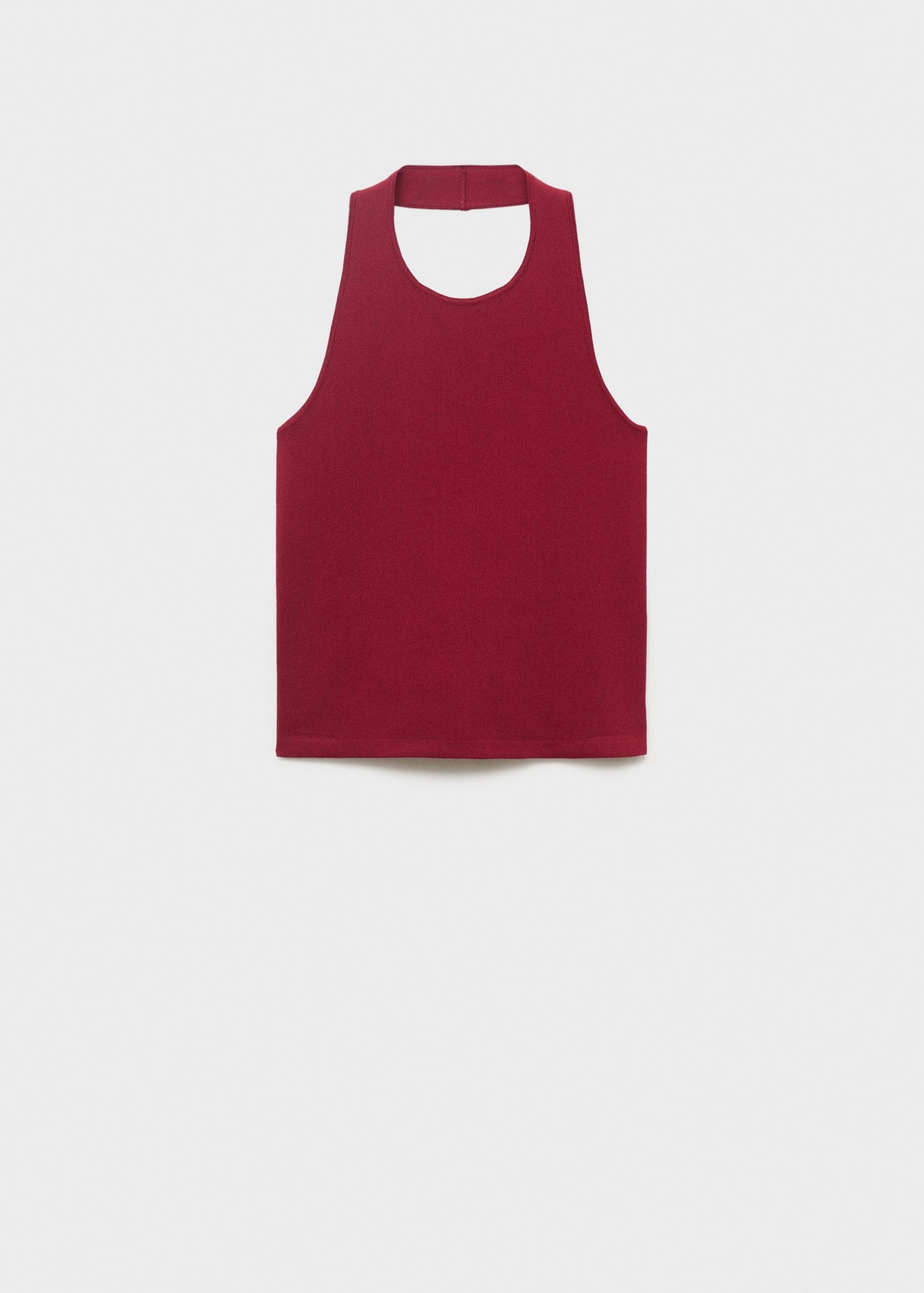 Knitted top with hoop detail