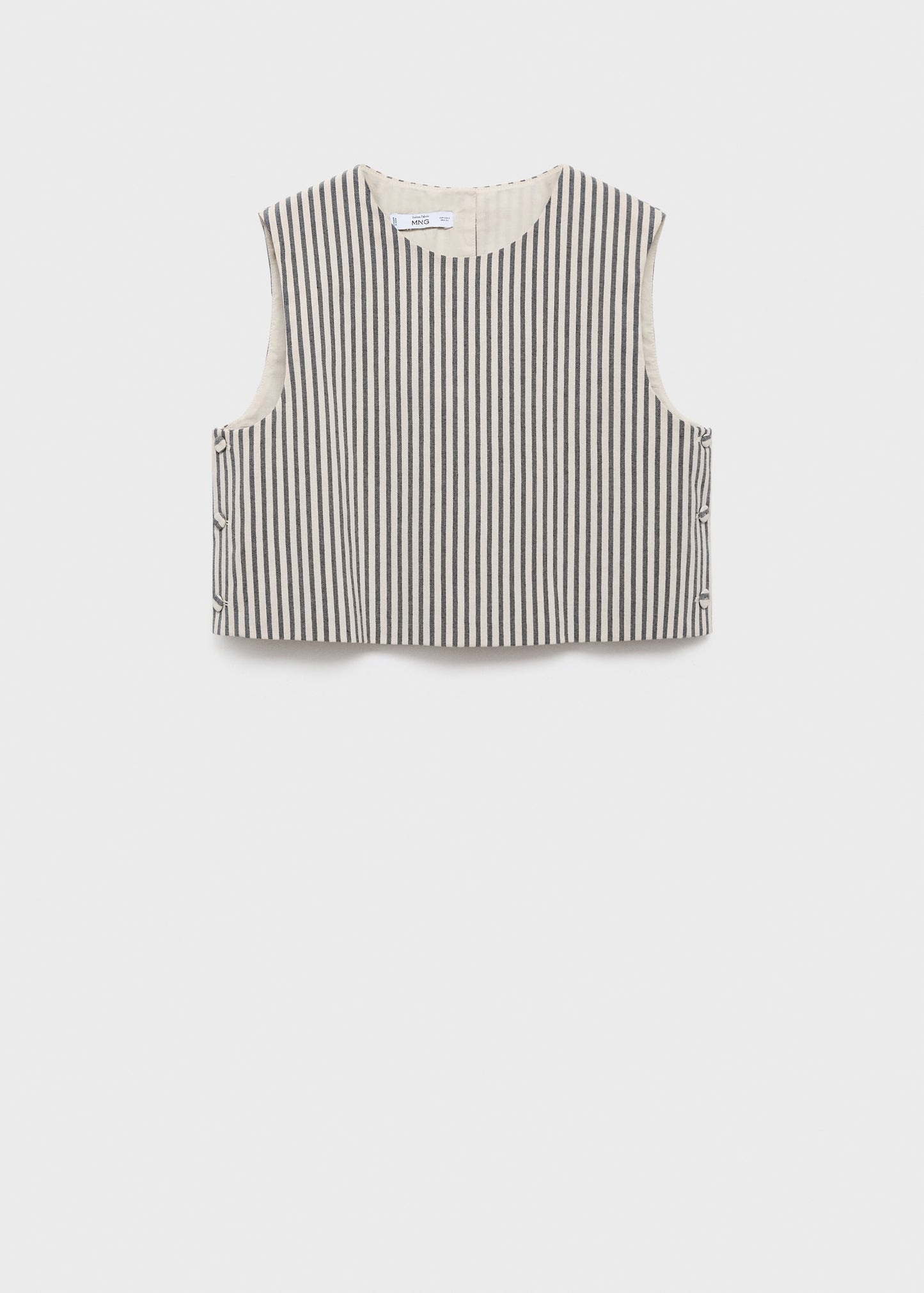 Buttons striped top