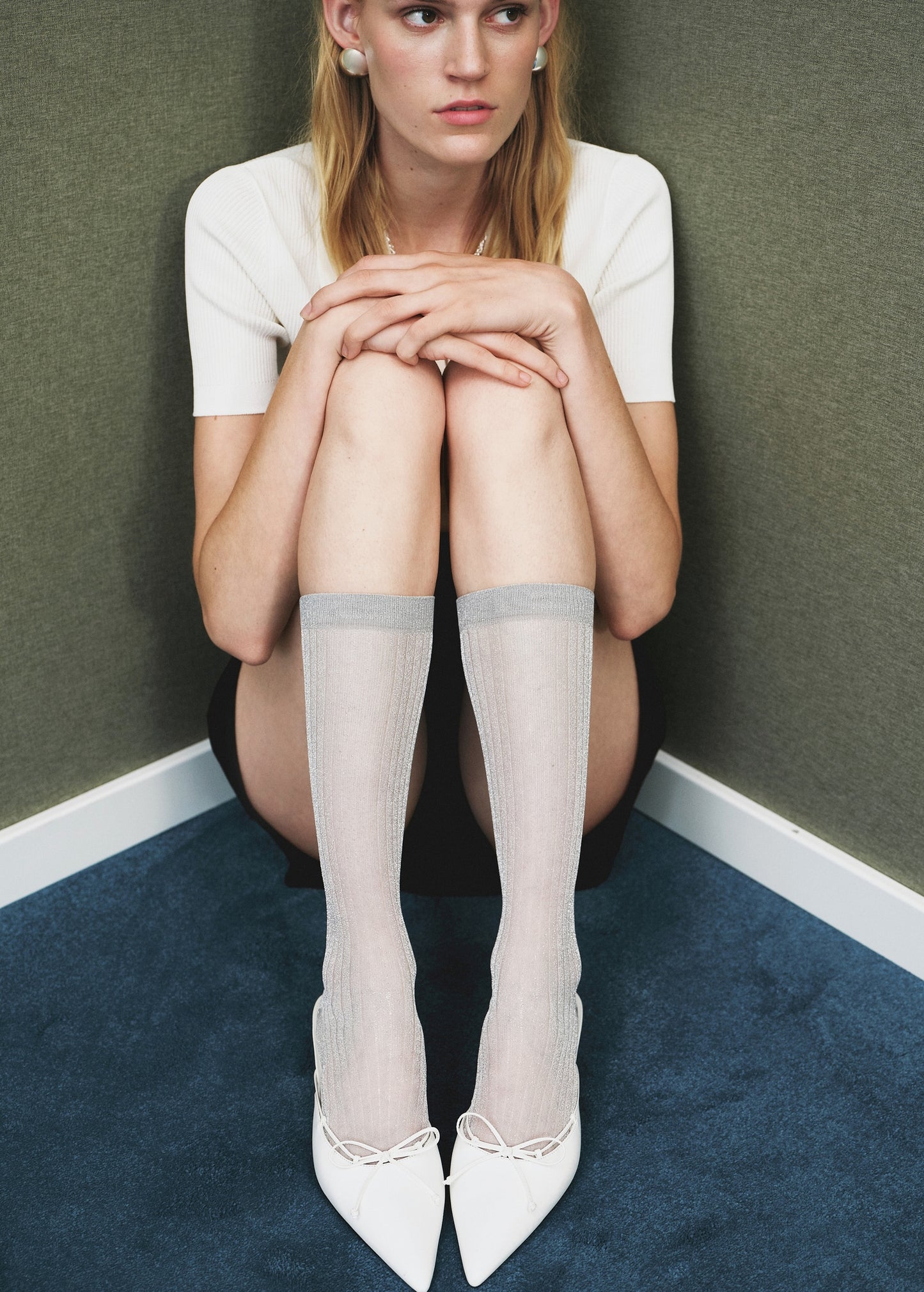 Lurex long socks
