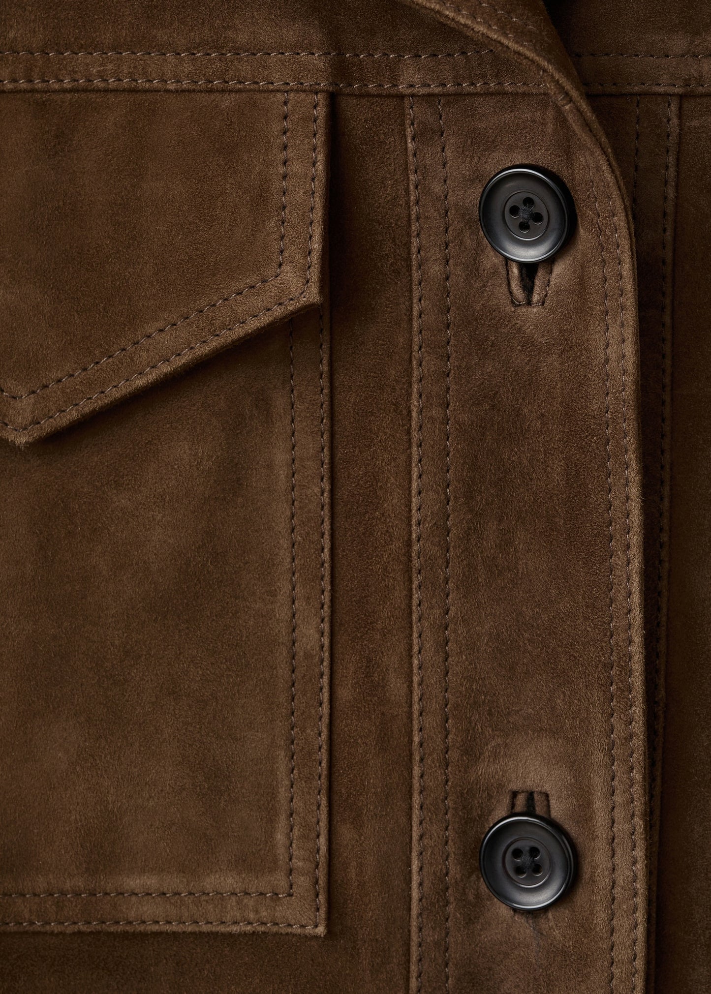 100% suede jacket with pockets