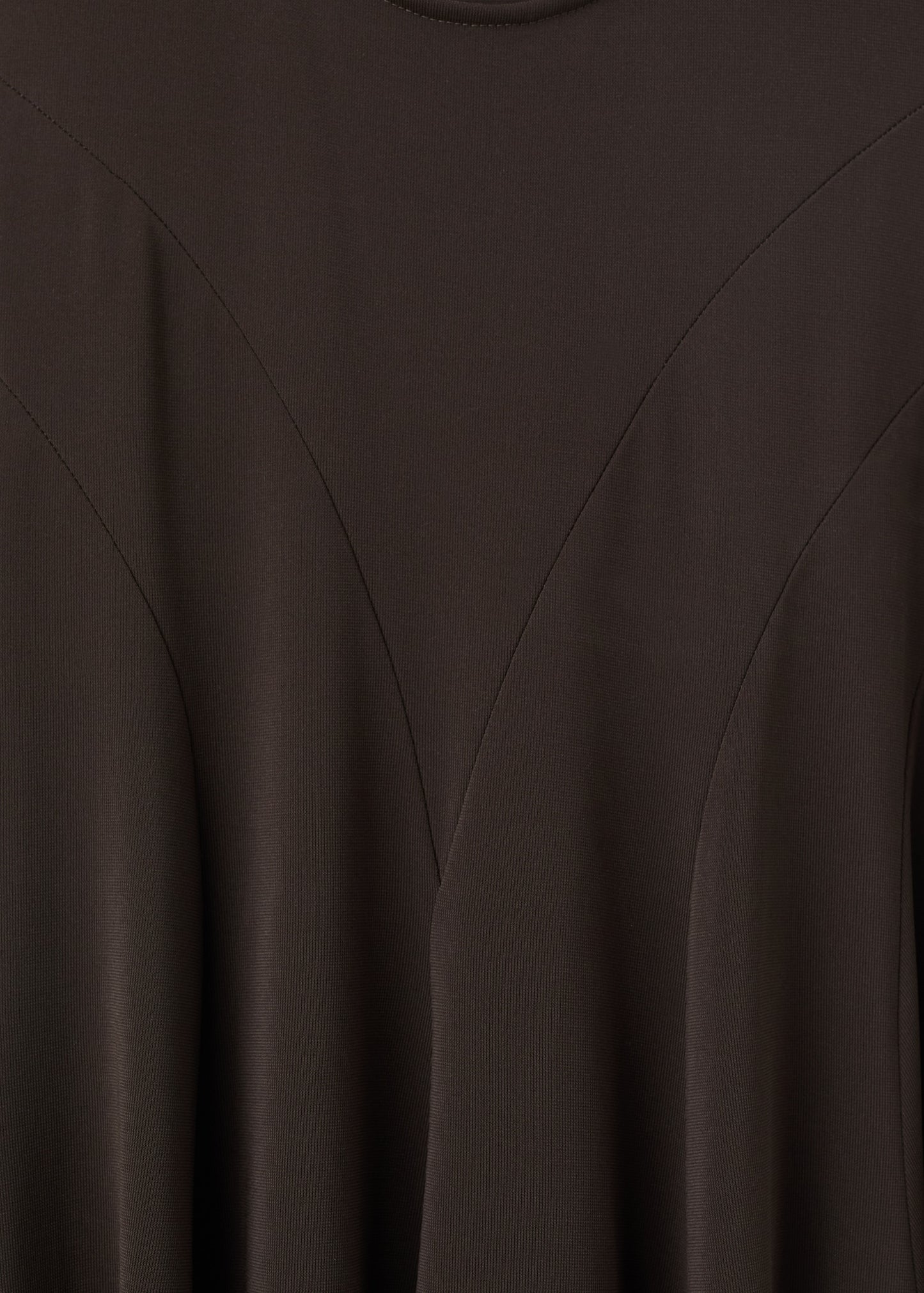 Godet dress with back opening