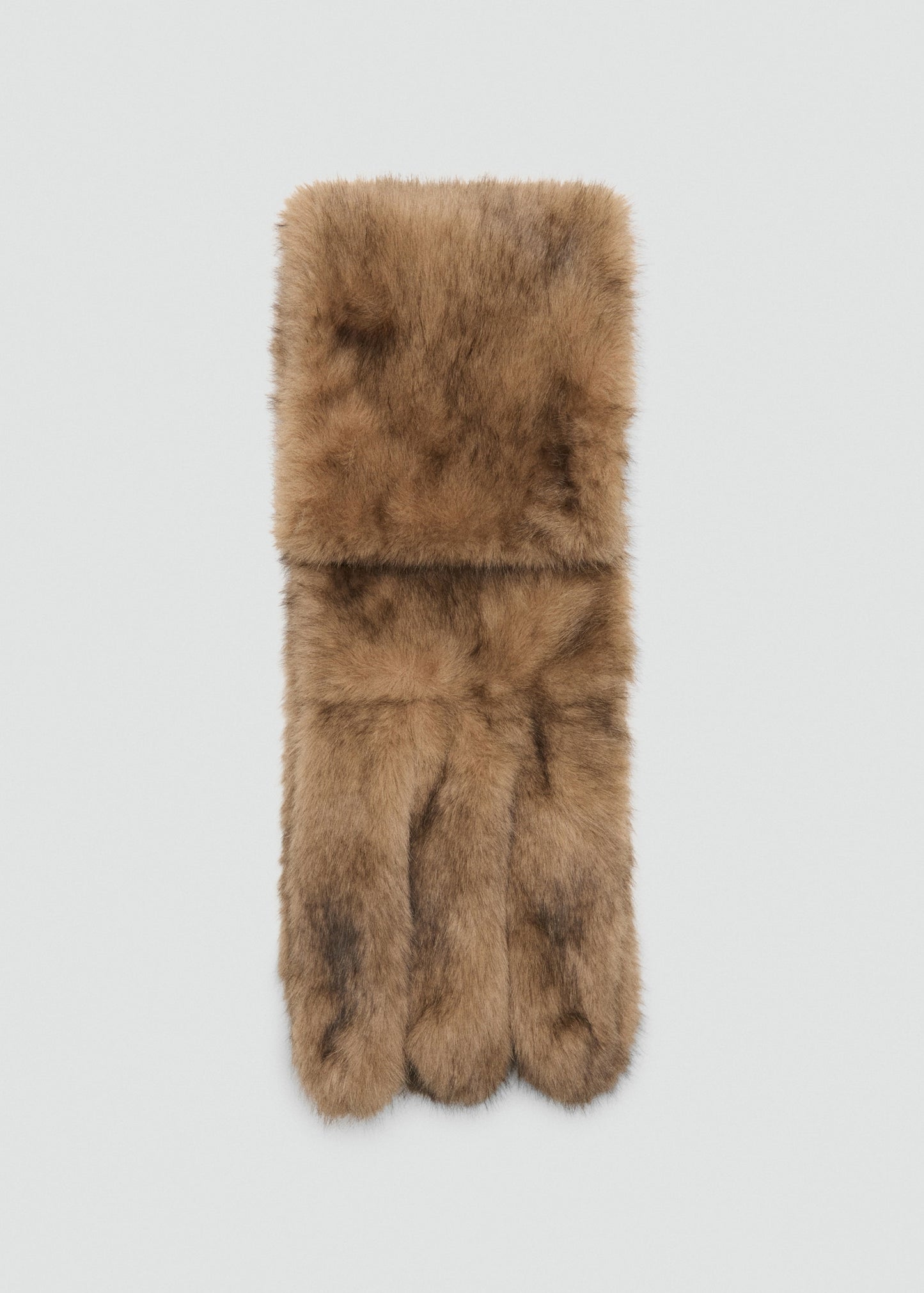 Long faux fur scarf