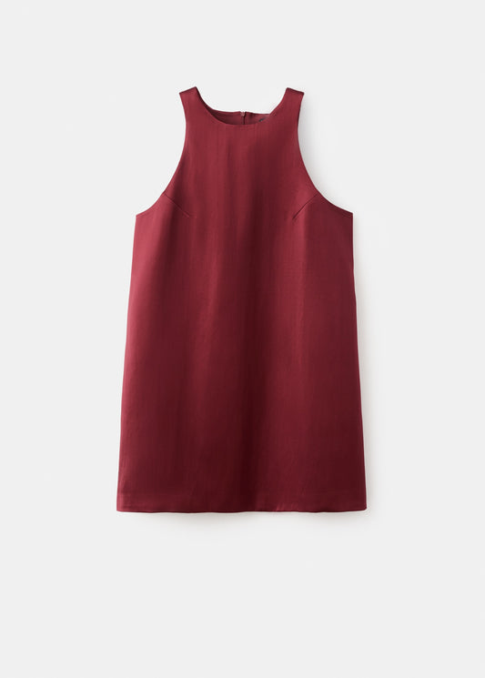 Satin tie dress
