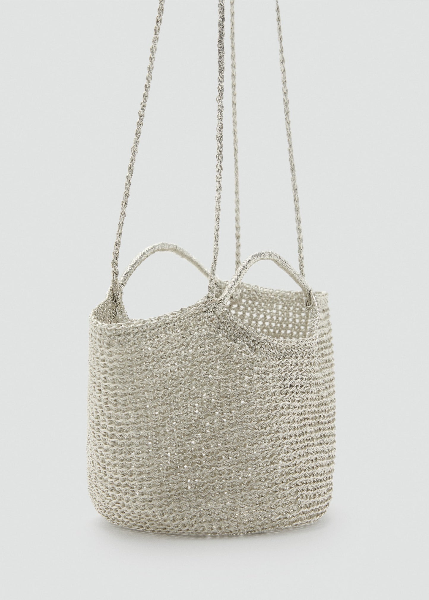 Mini woven crossbody bag