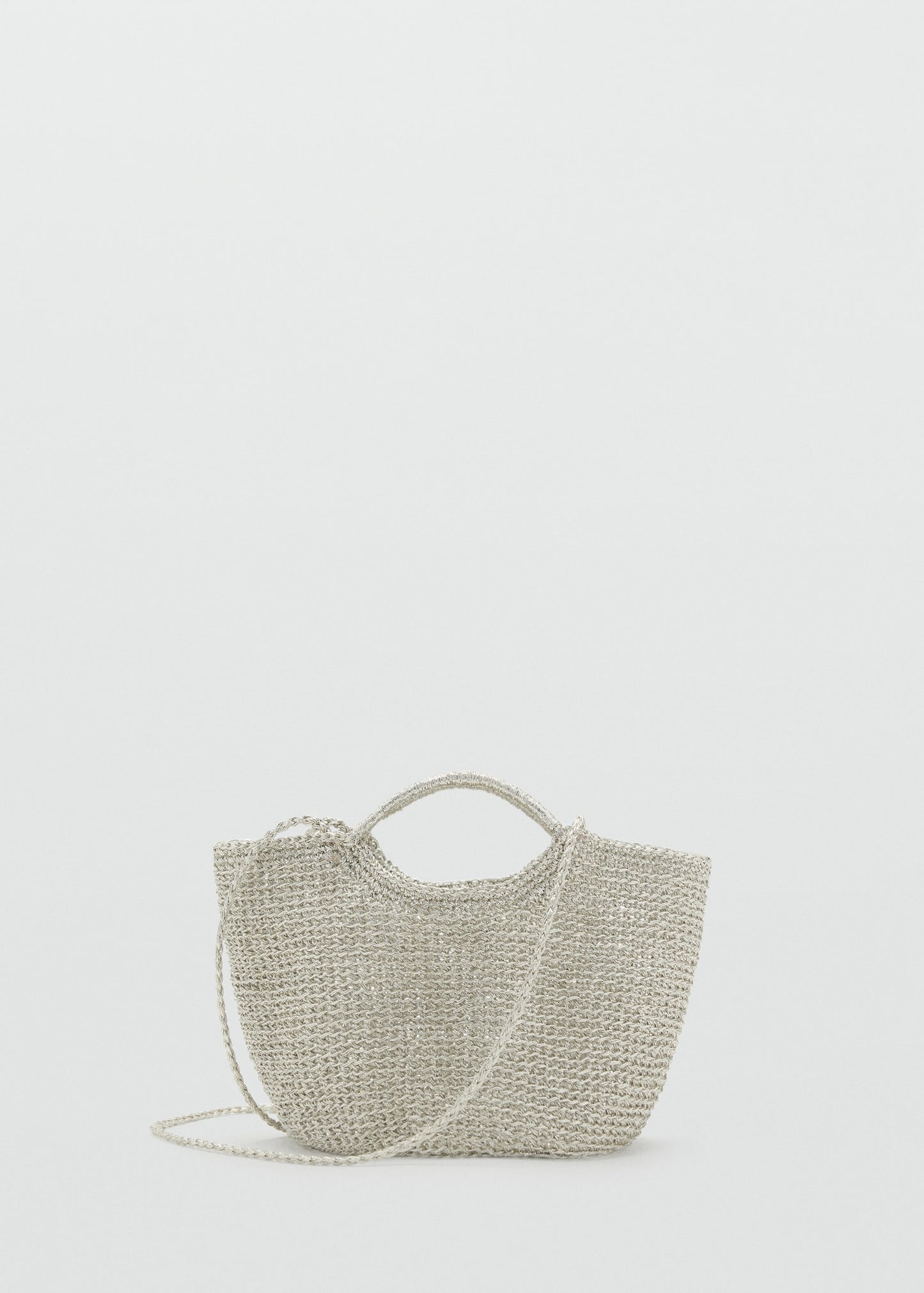 Mini woven crossbody bag