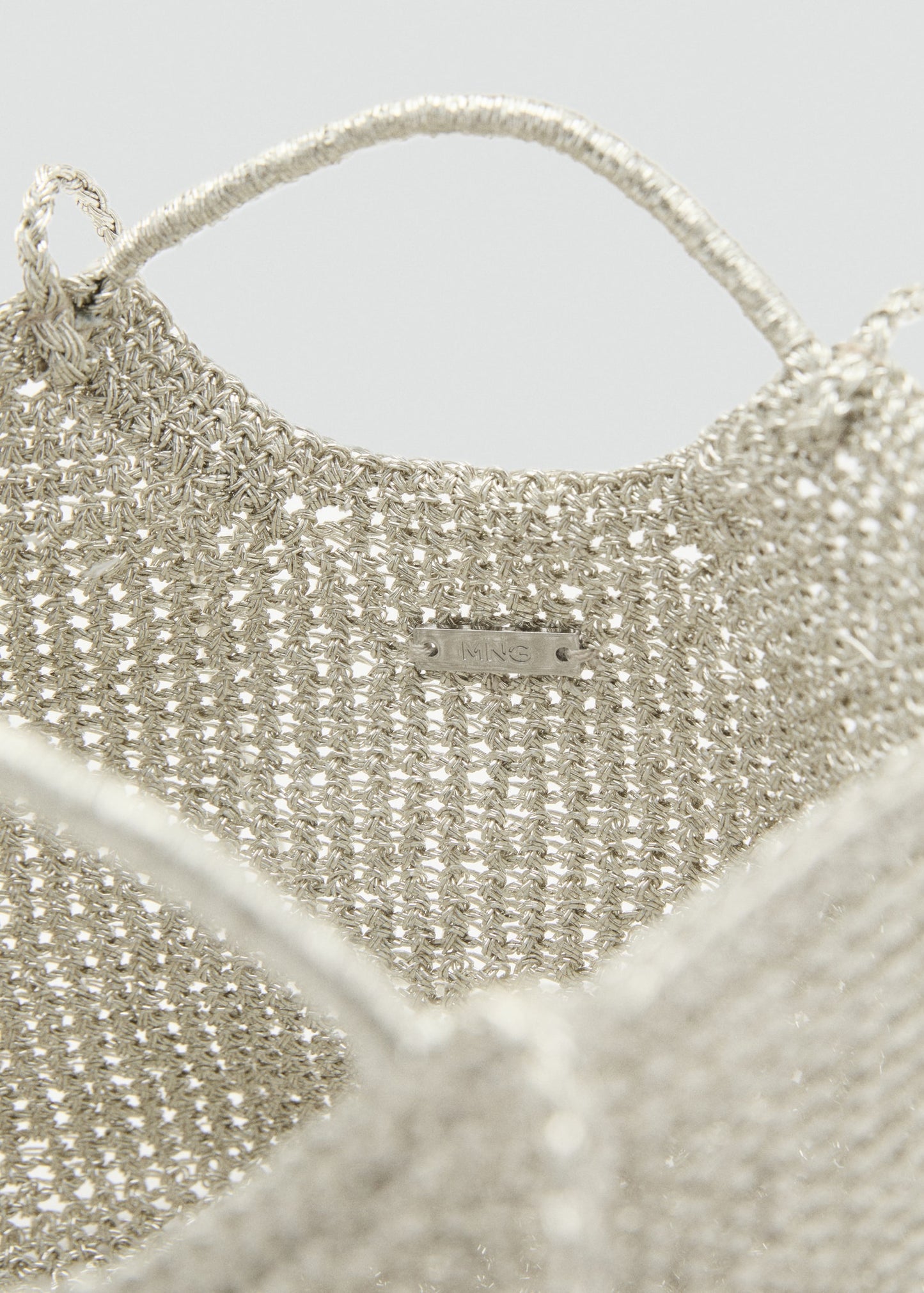 Mini woven crossbody bag