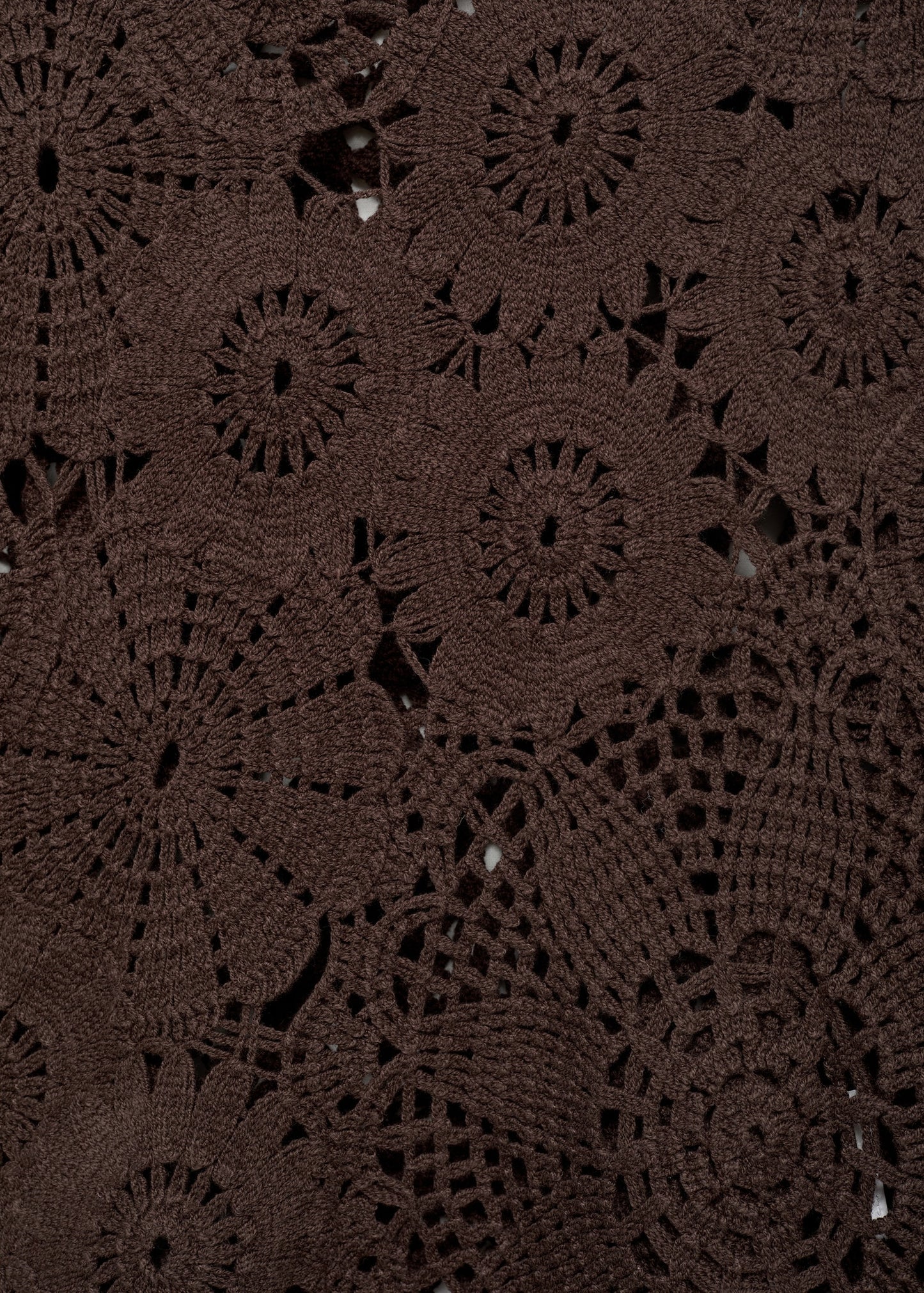 Crochet sweater with flowers