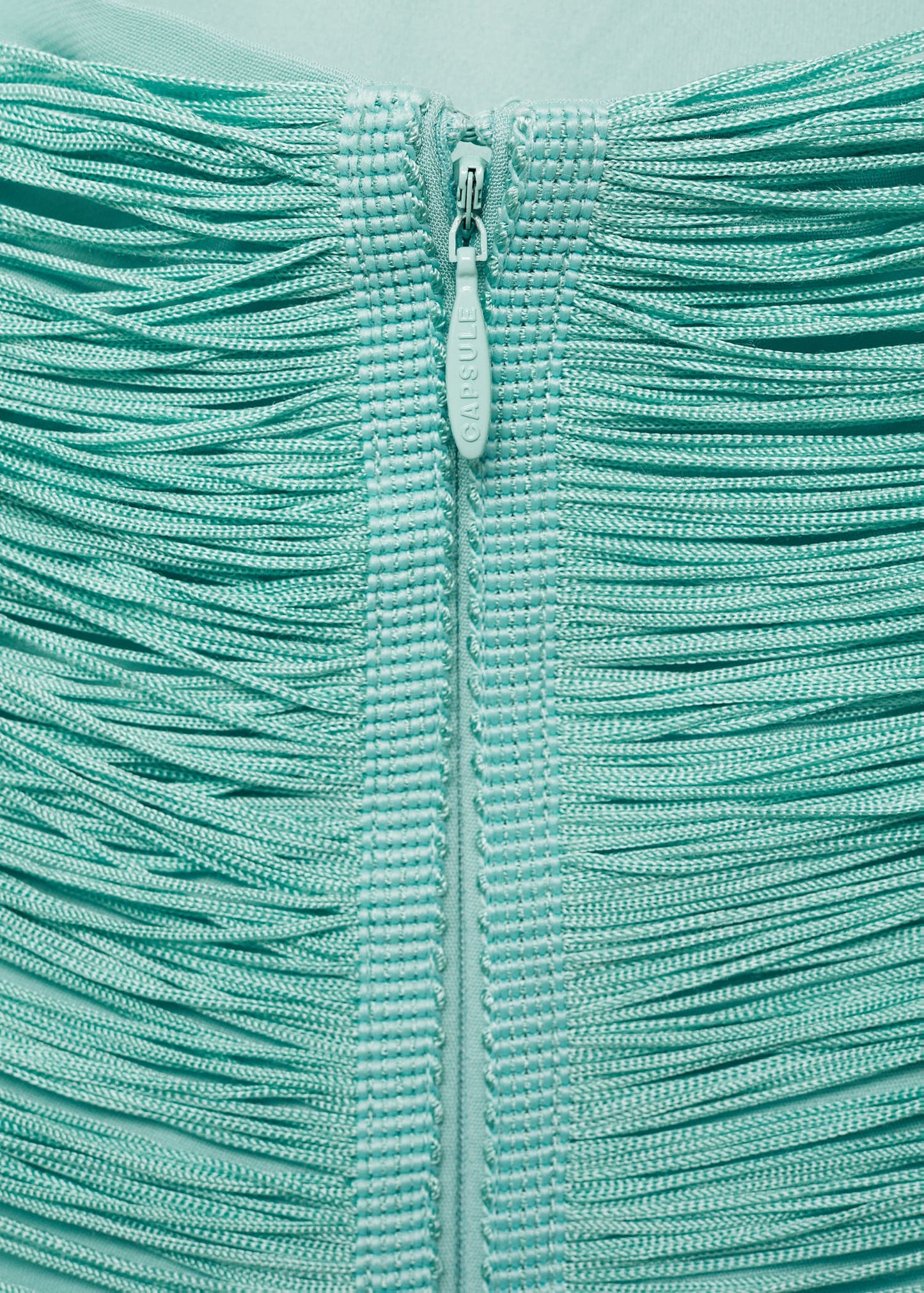 Fringed dress with low back