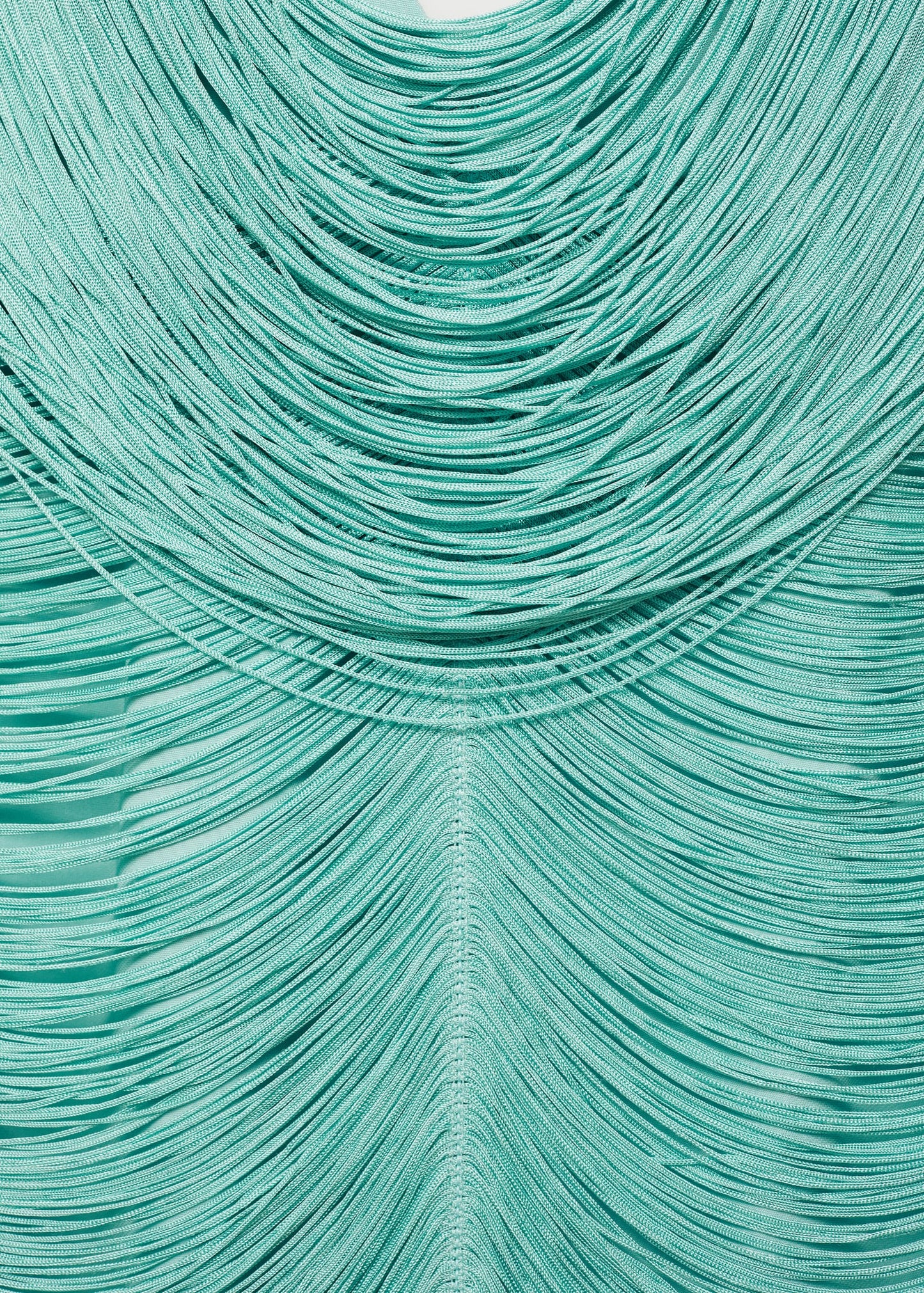Fringed dress with low back