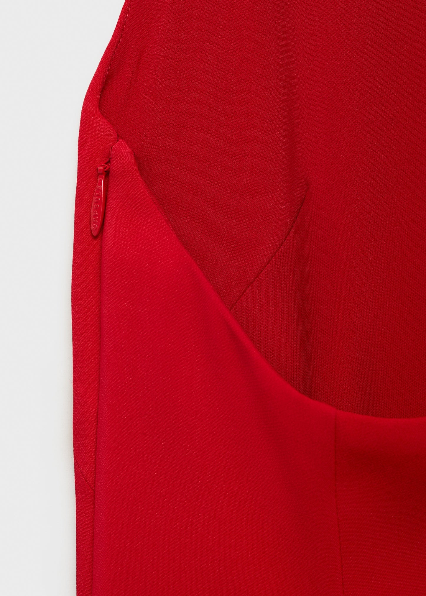 Asymmetrical open-back dress