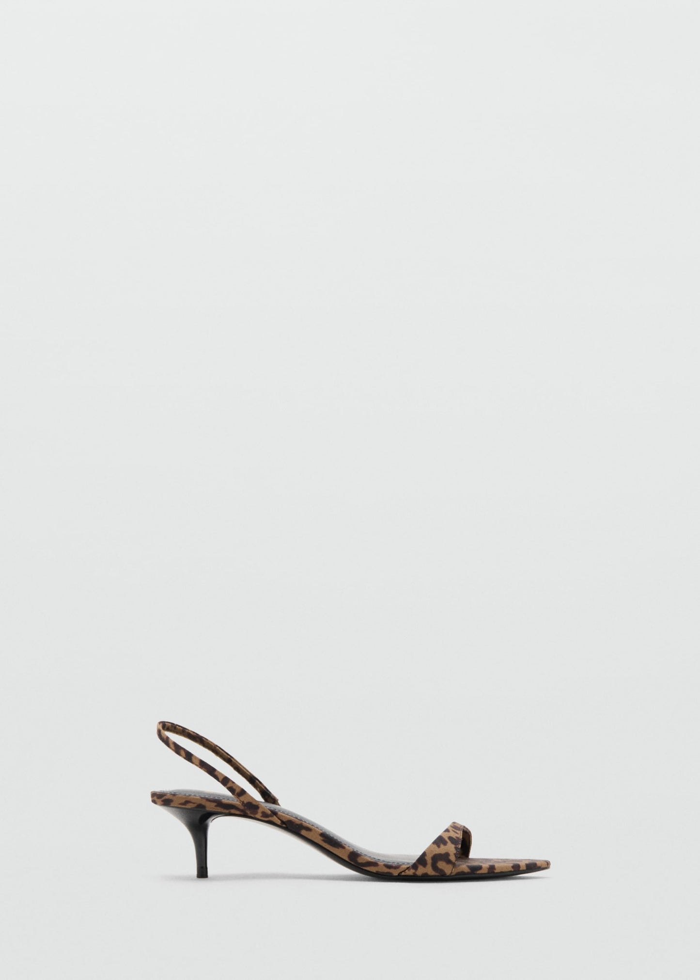 Animal print heel sandal