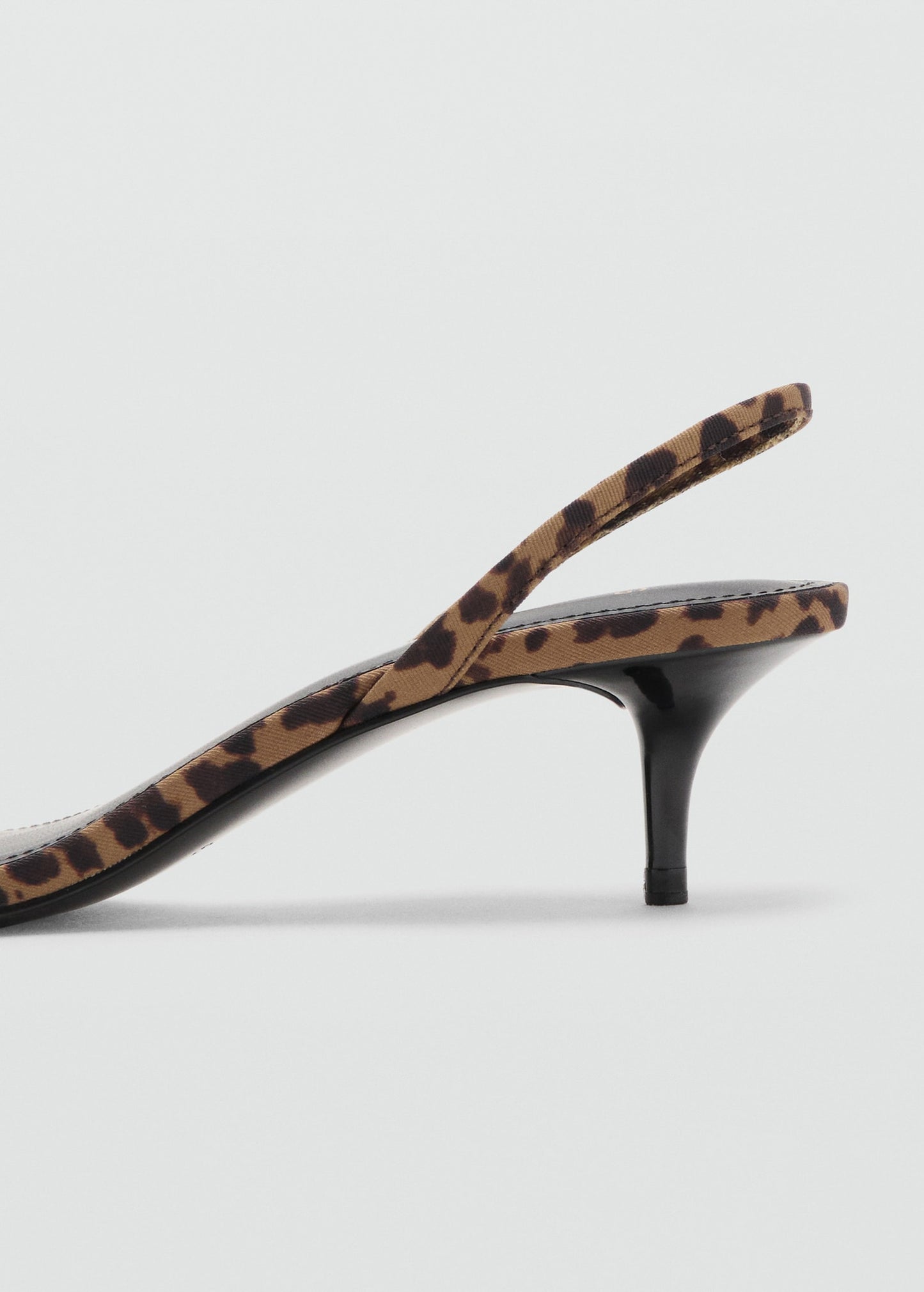 Animal print heel sandal