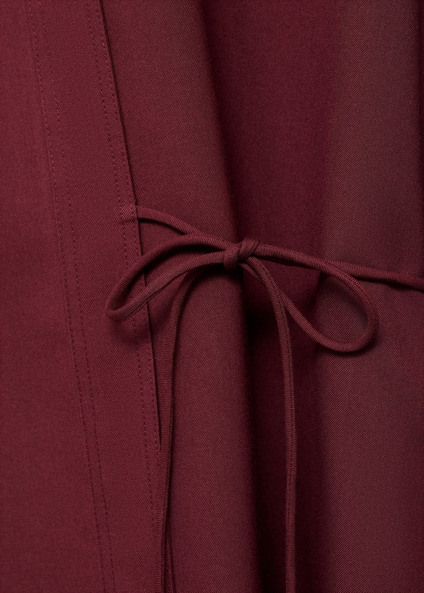 Wrap shirt with bow