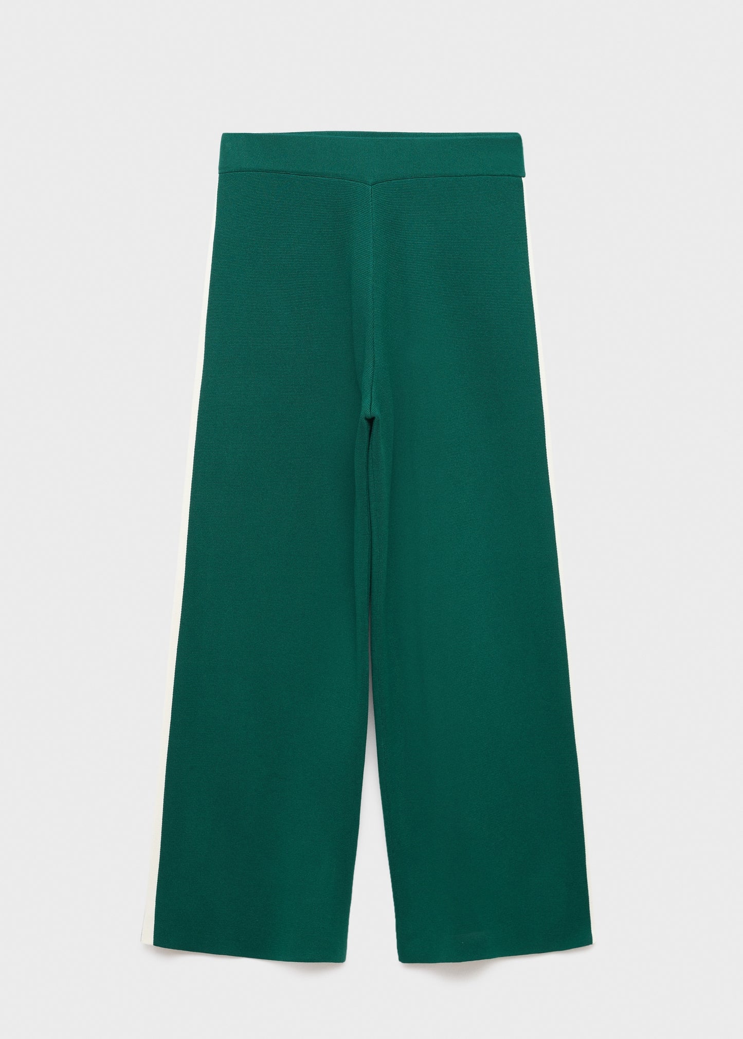 Fine-knit straight-fit trousers