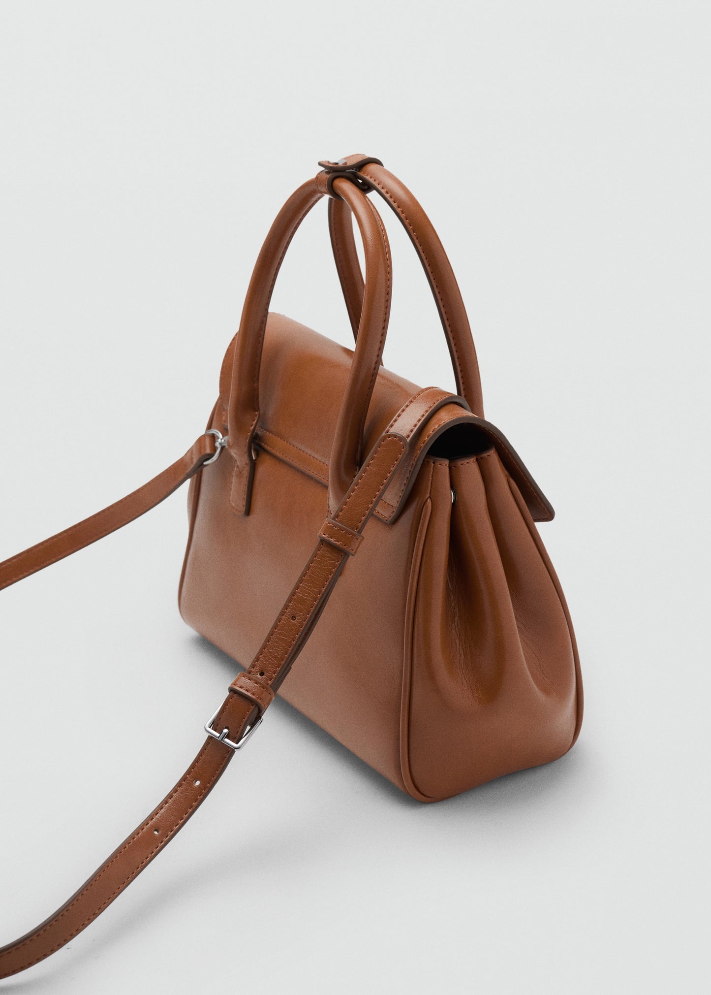 Small city handbag with flap