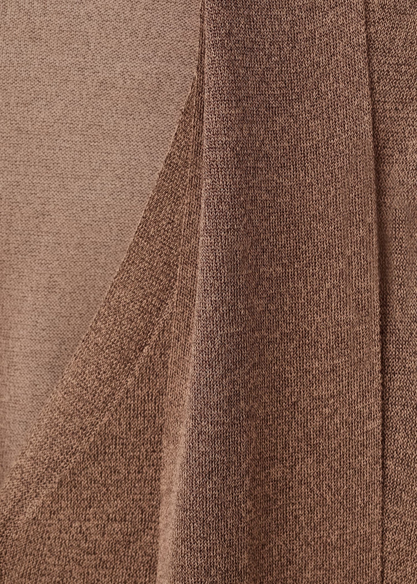 Fine-knit cardigan with foulard