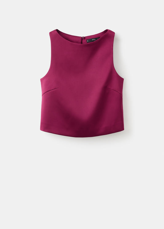Satin top with bows