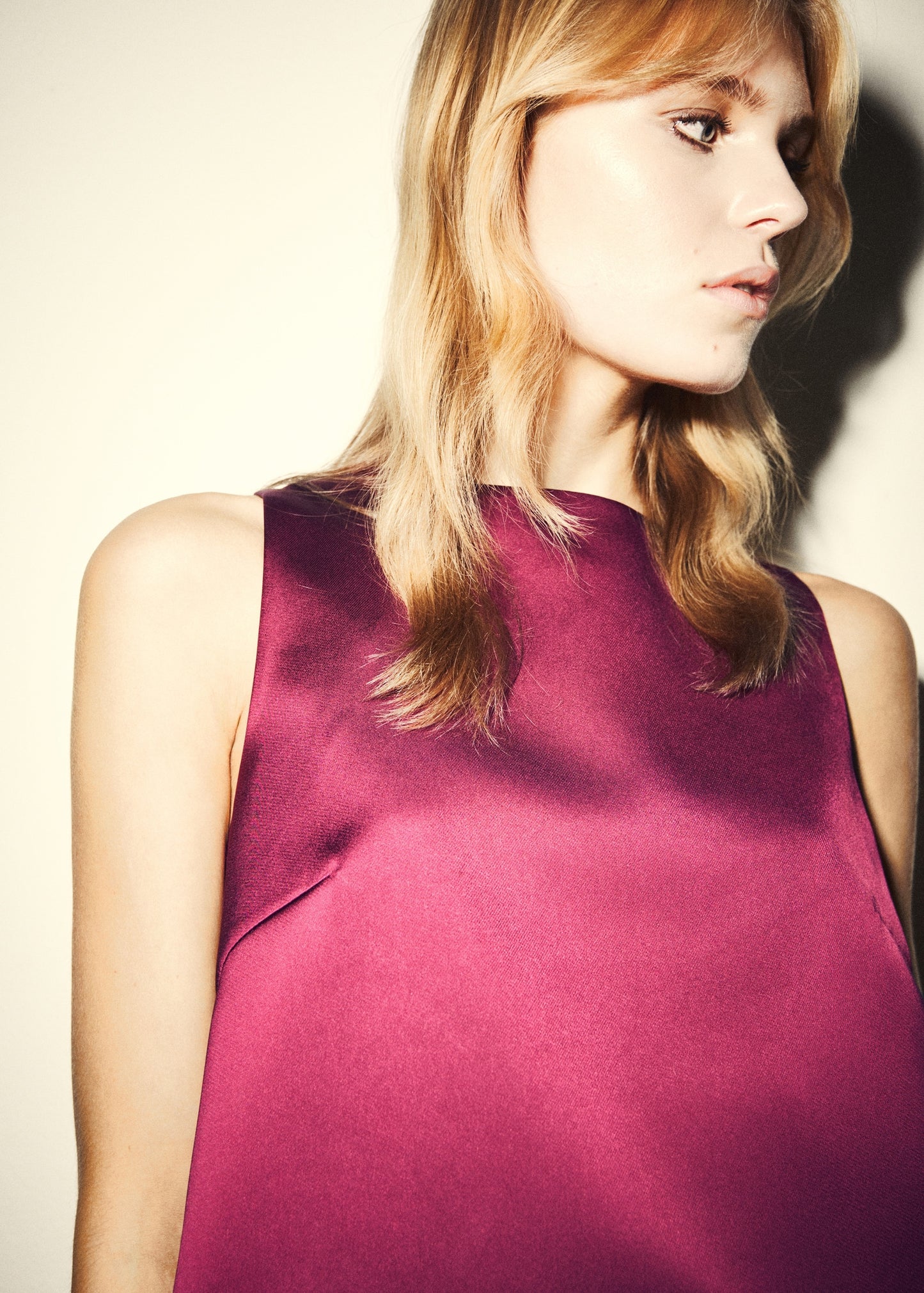 Satin top with bows