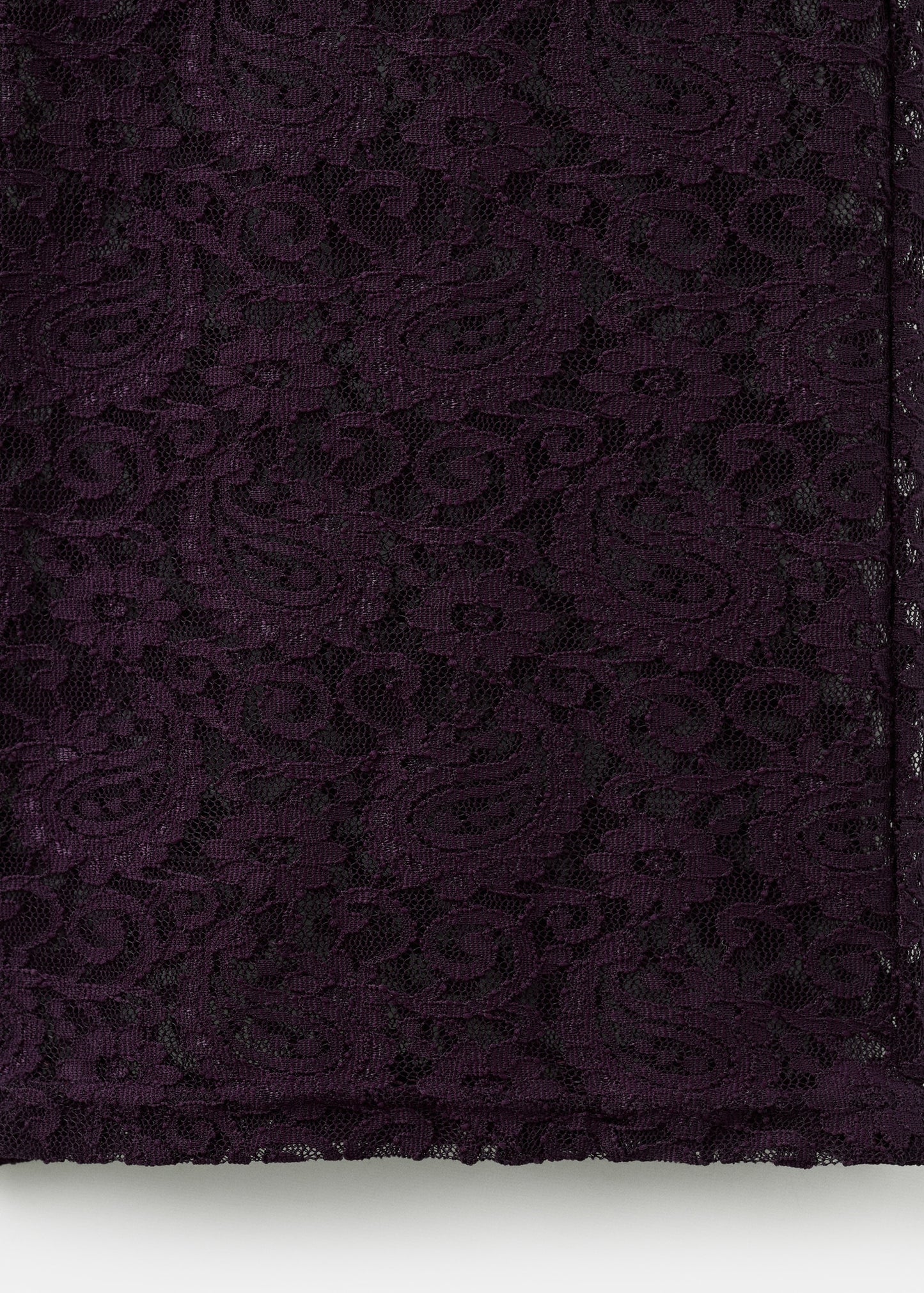 Straight-fit lace trousers