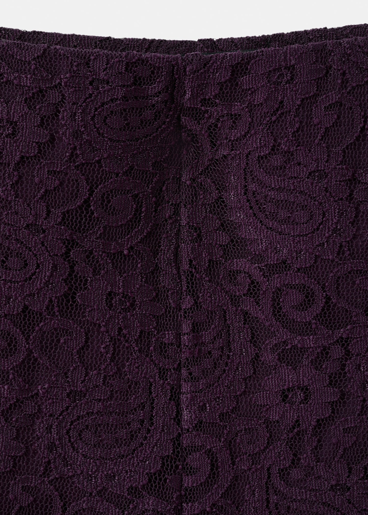 Straight-fit lace trousers