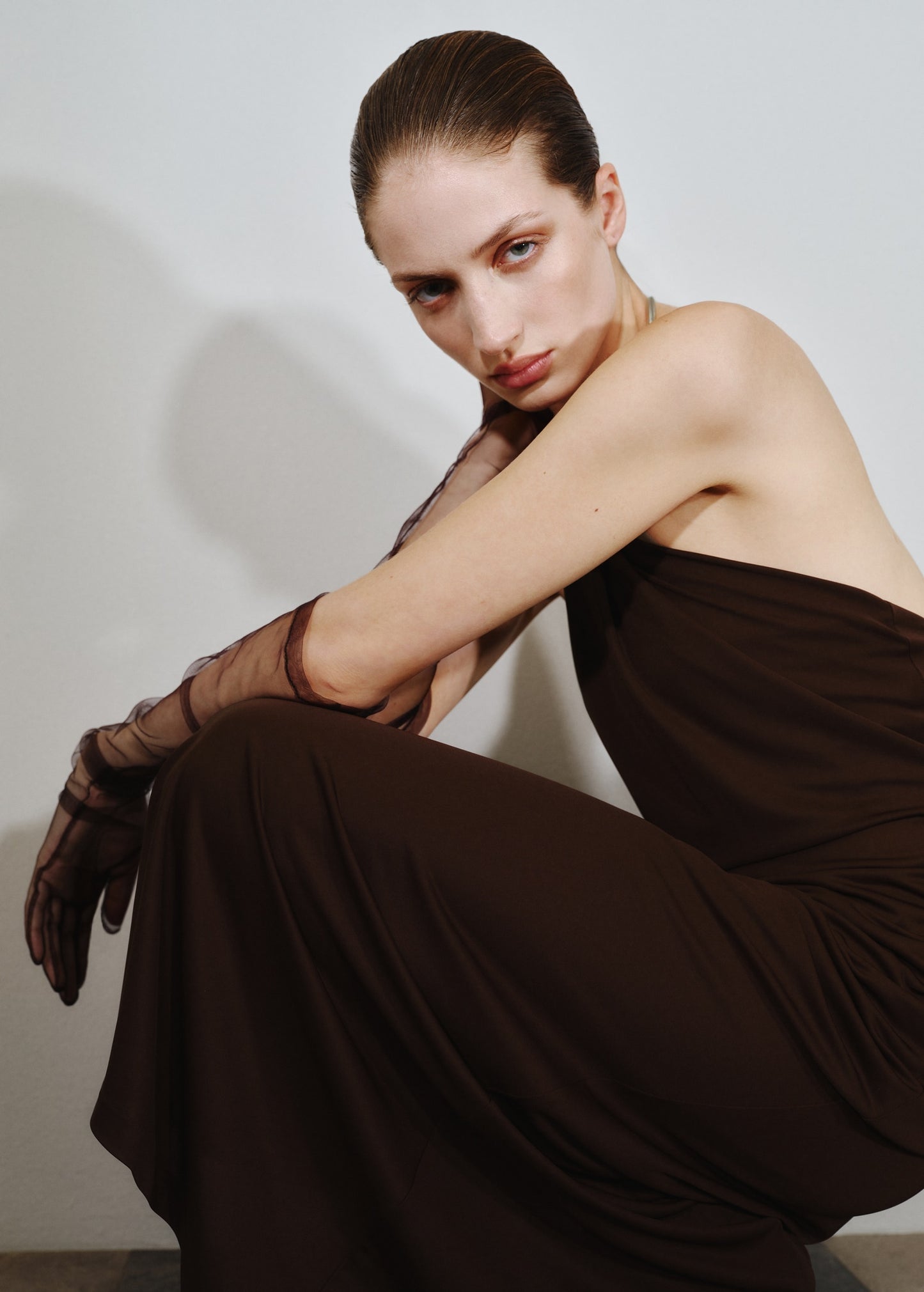 Choker neck dress
