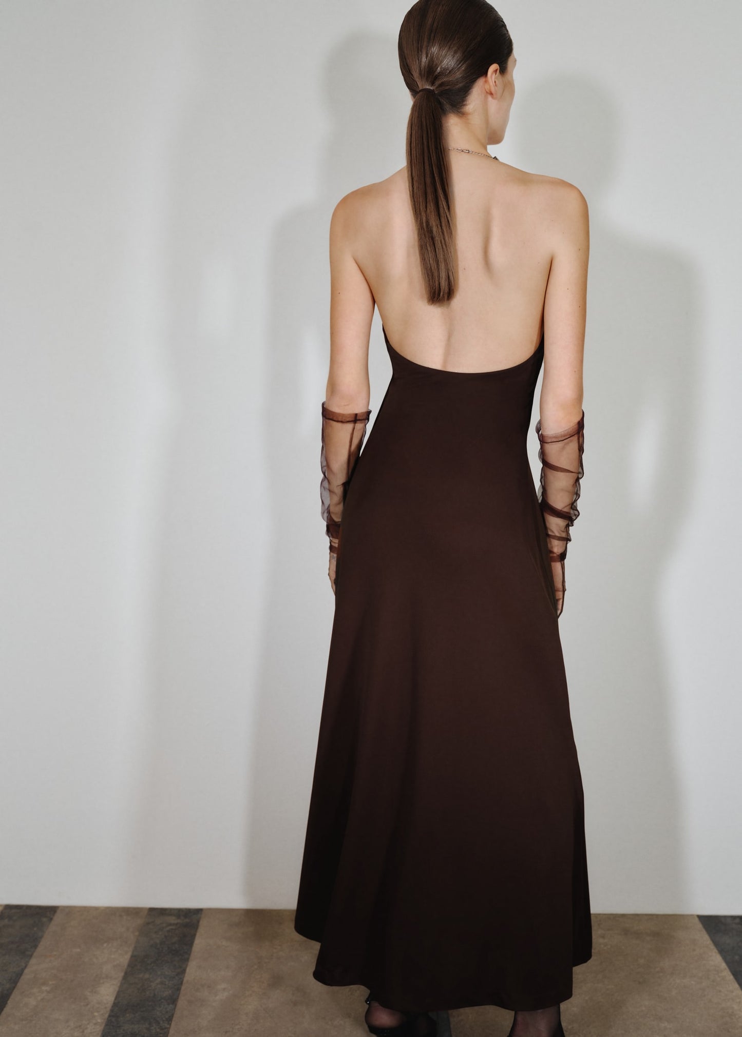 Choker neck dress