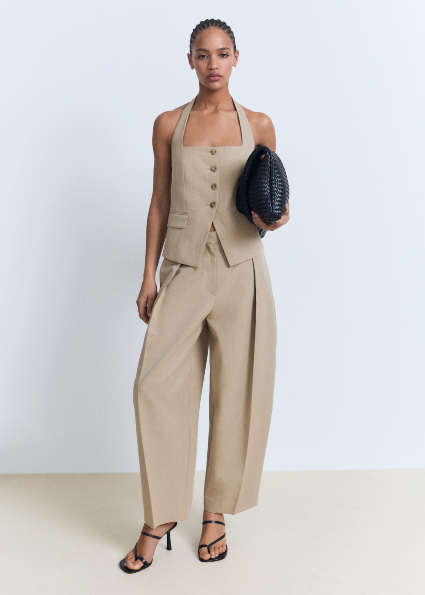 Linen suit waistcoat