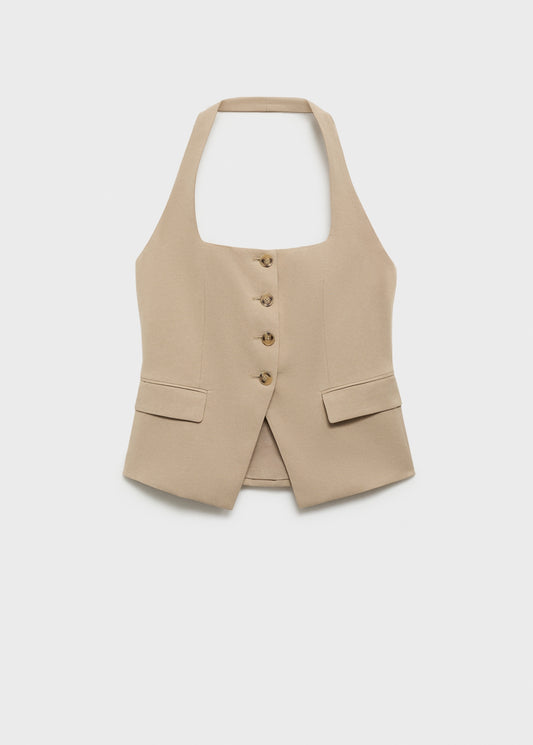 Linen suit waistcoat
