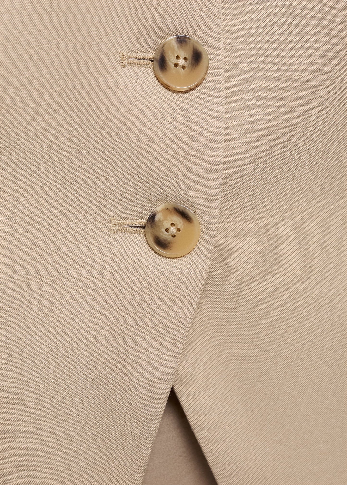 Linen suit waistcoat