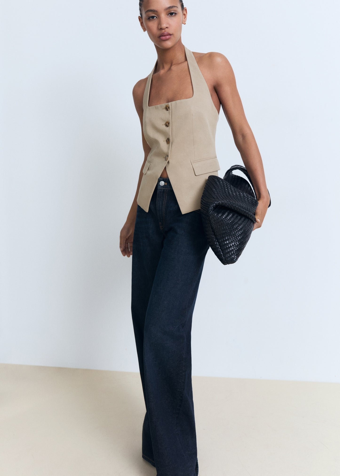 Linen suit waistcoat