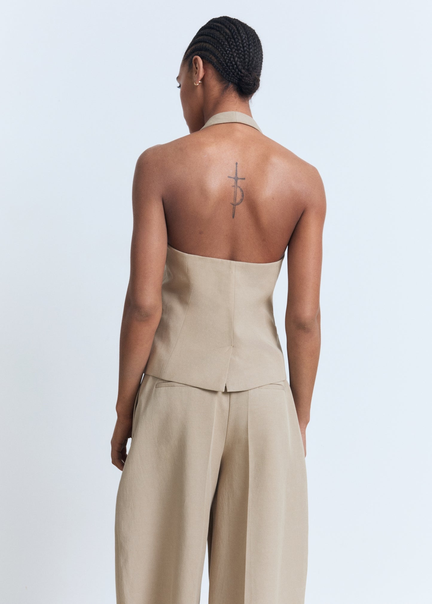 Linen suit waistcoat
