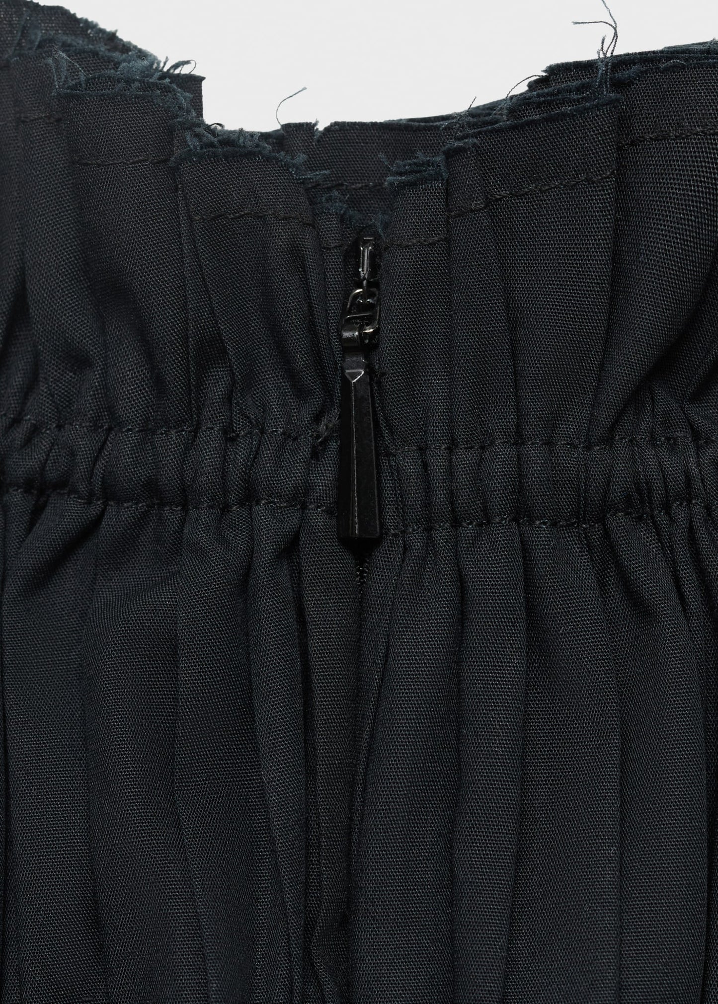 Ruched strapless top