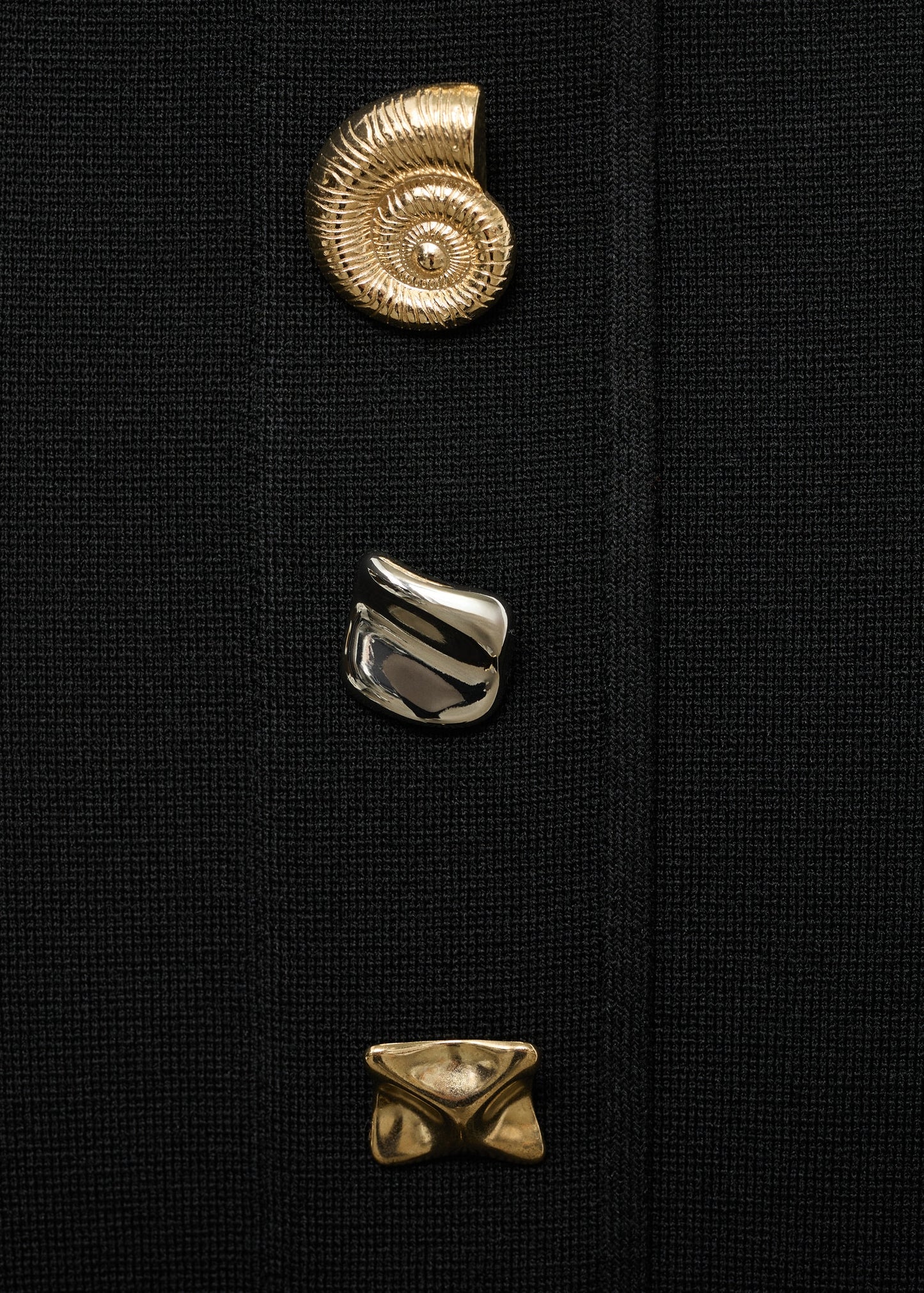 Strapless dress with jewel buttons
