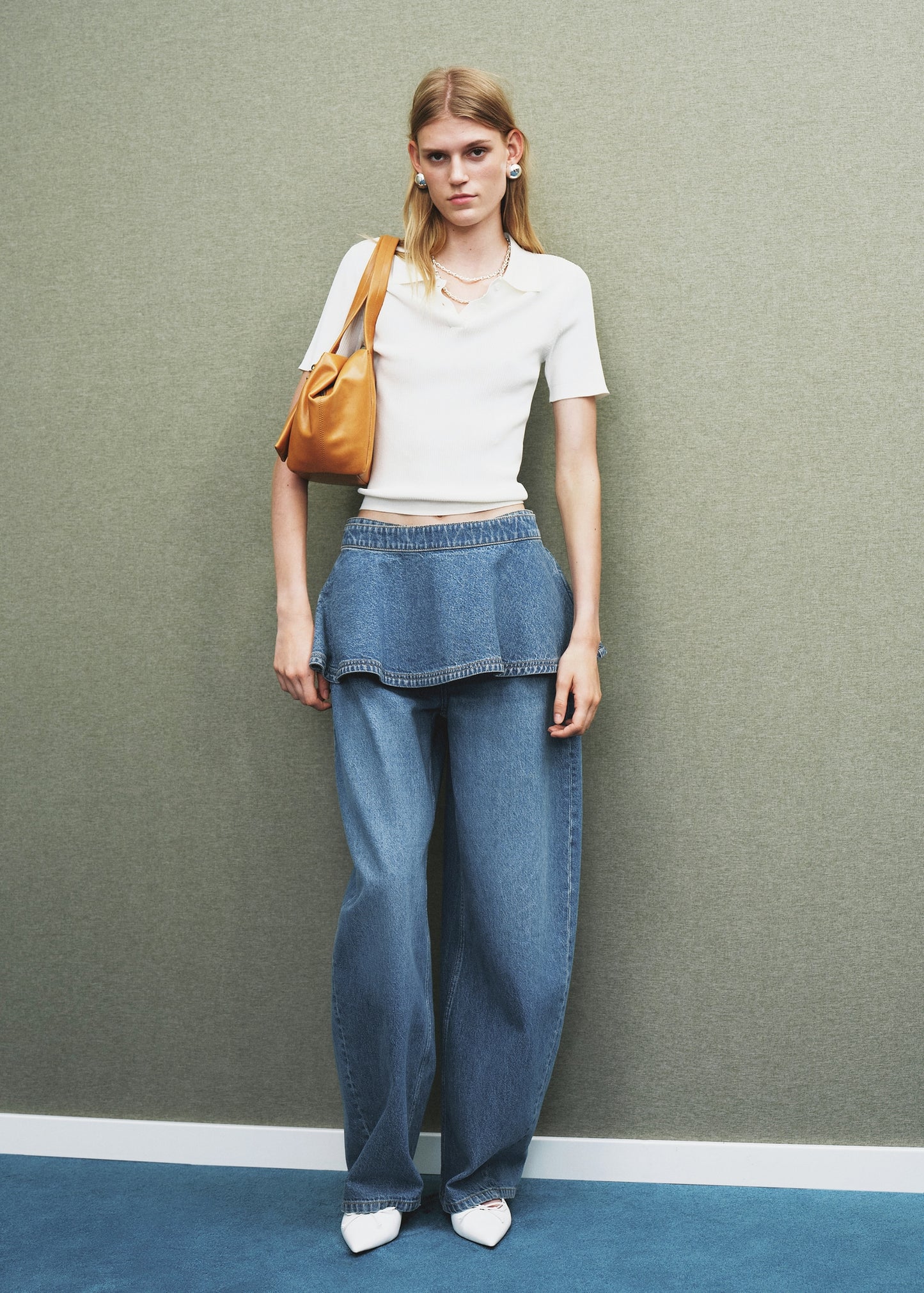 Denim miniskirt