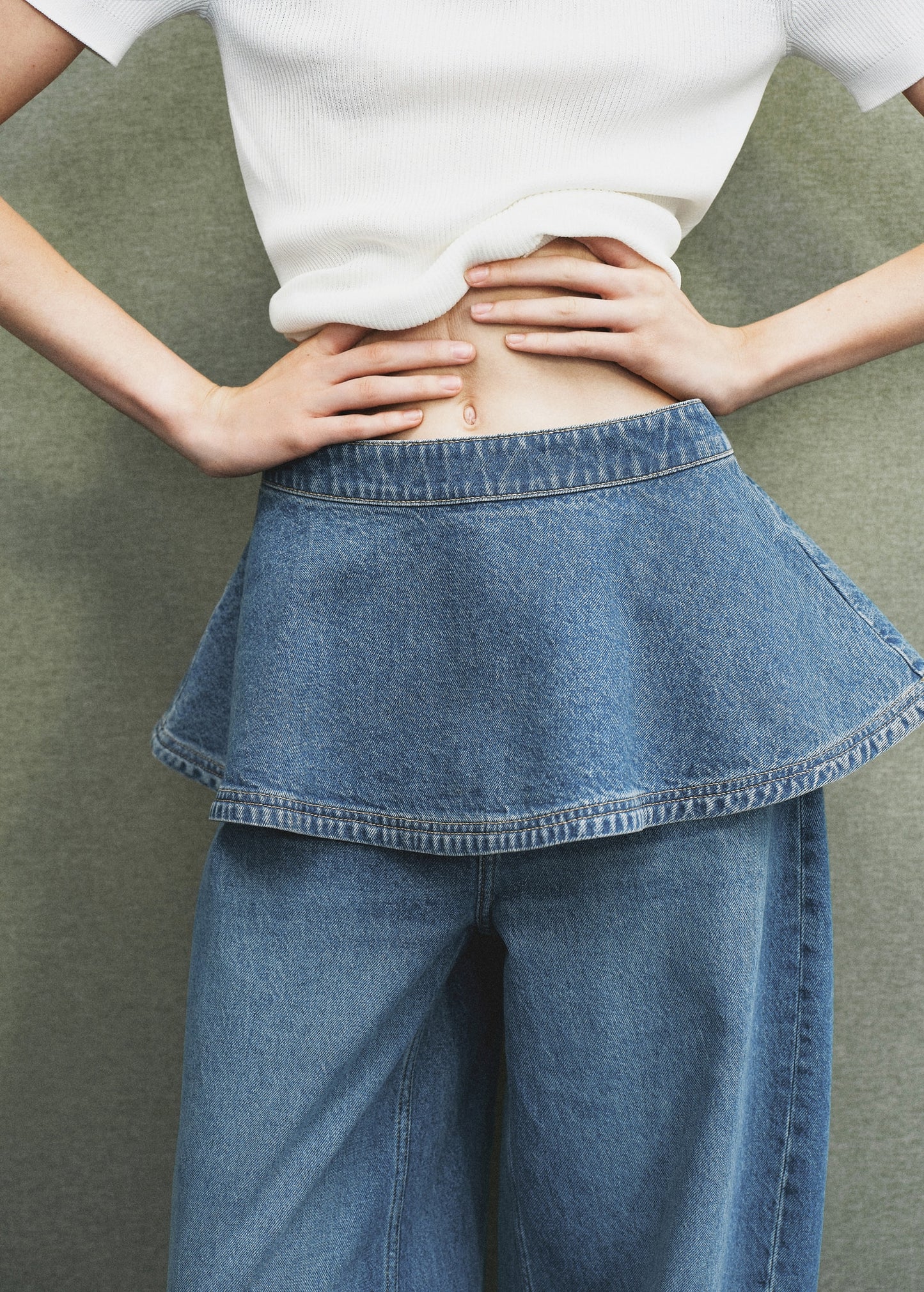Denim miniskirt
