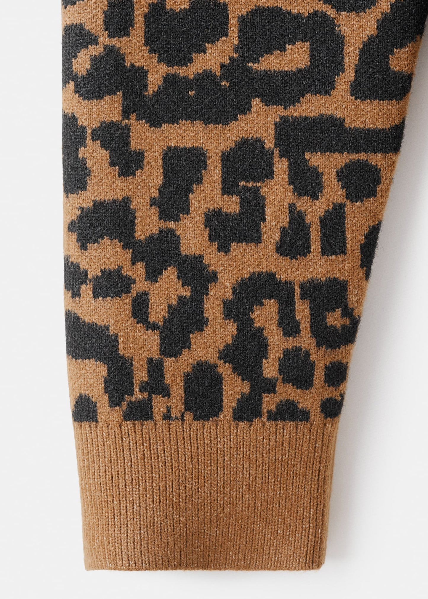 Leopard knit cardigan