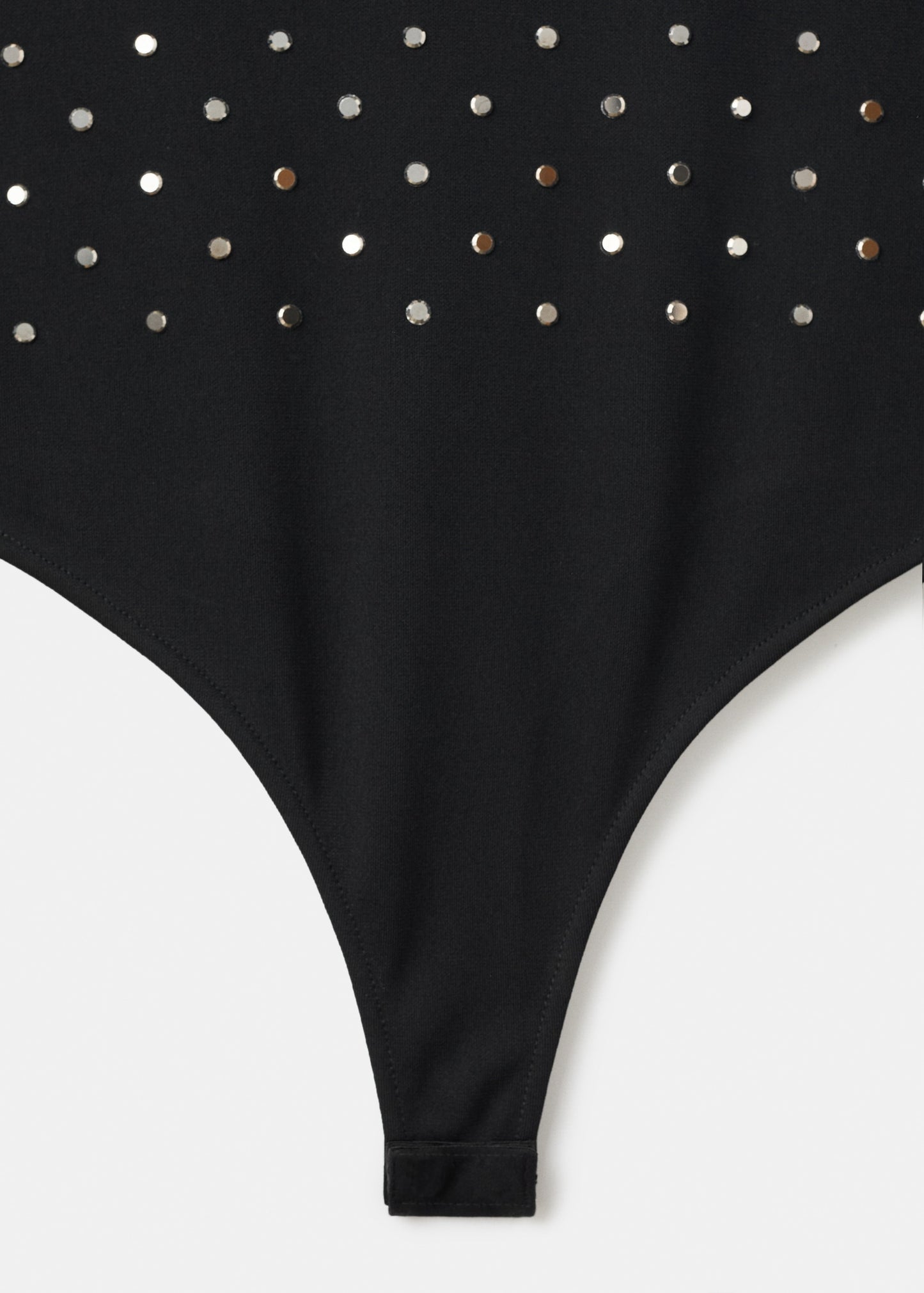 Long-sleeved crystal bodysuit