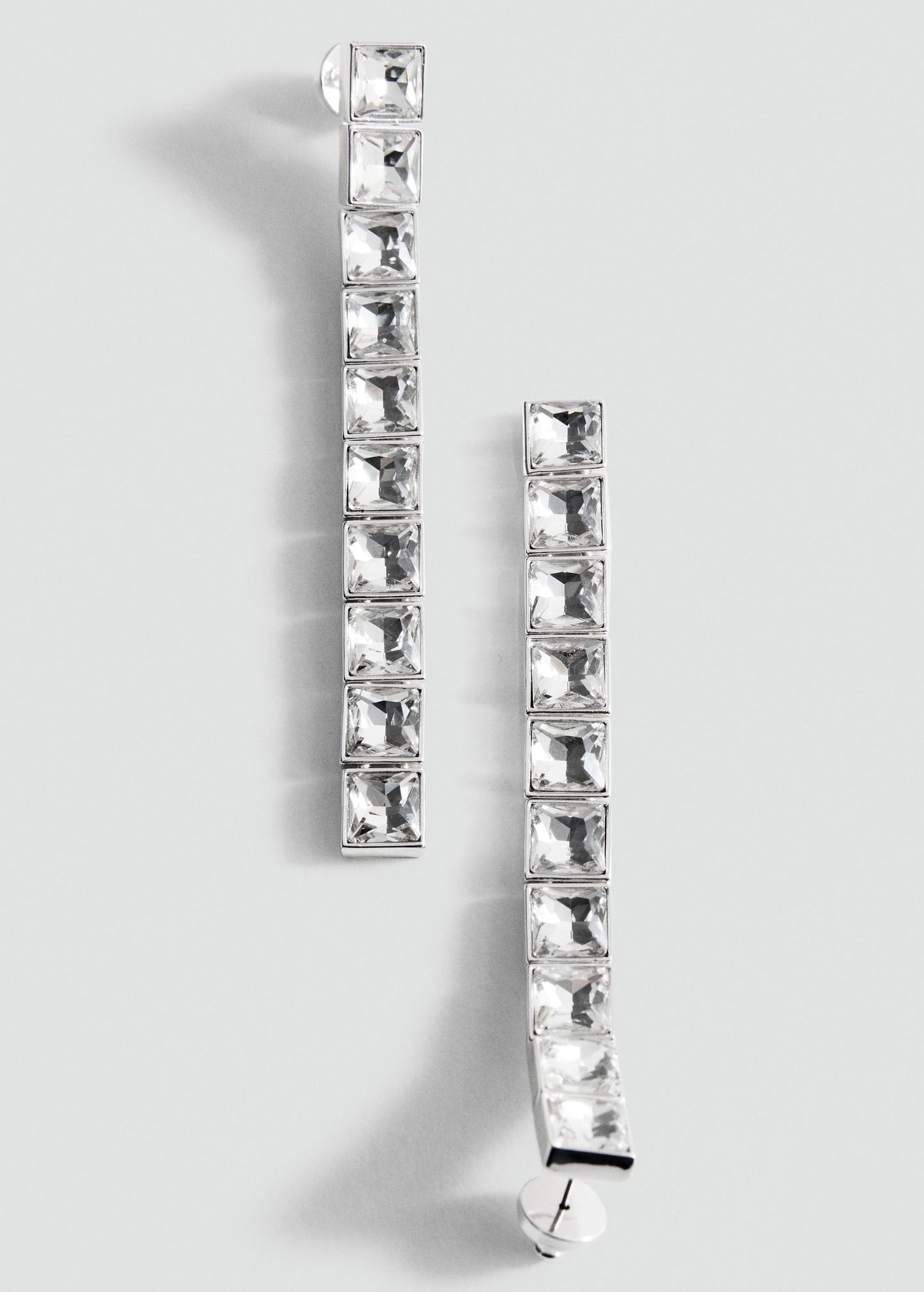 Crystal pendant earrings