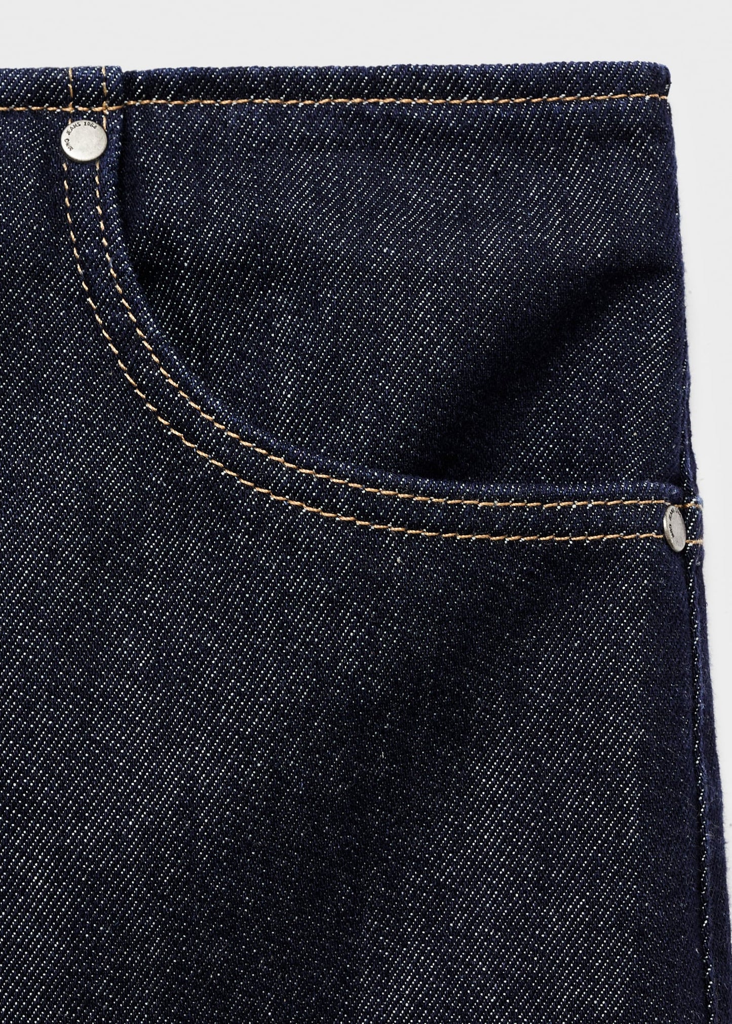 Midi denim skirt