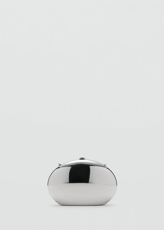 Oval clutch bag
