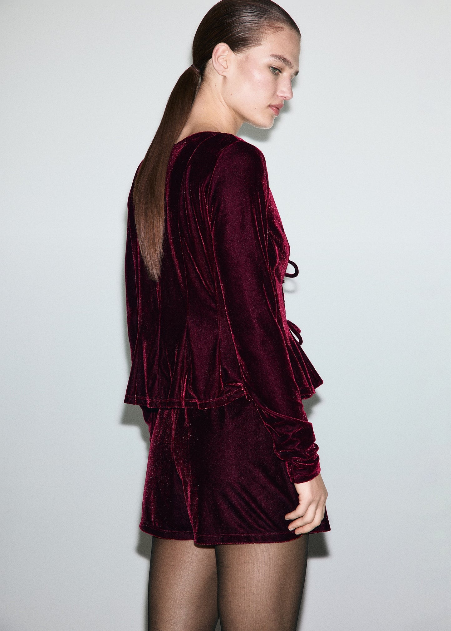 Velvet shorts